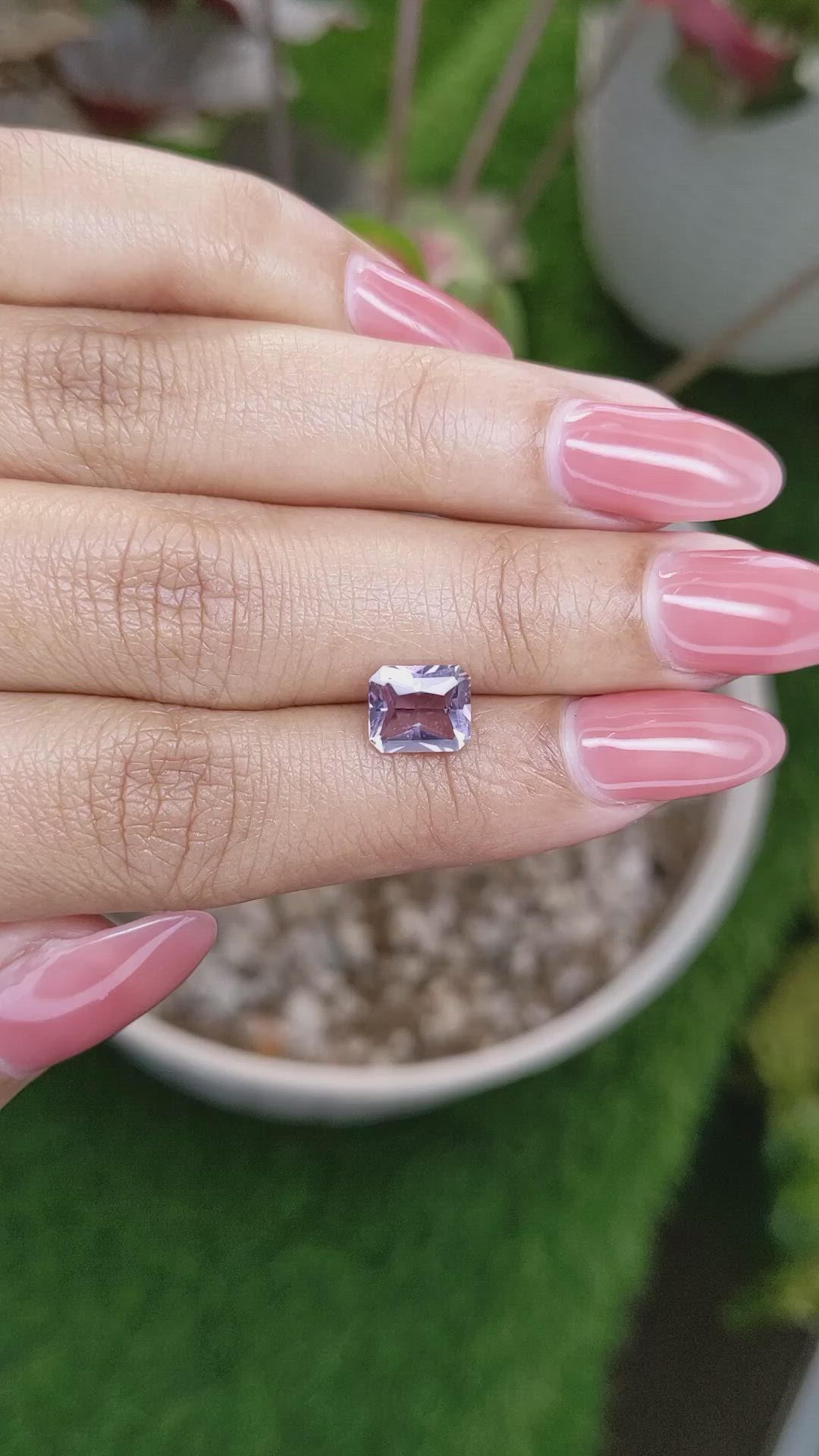1.83 Ct. Pink Sapphire from Ceylon (Sri Lanka) Size Video