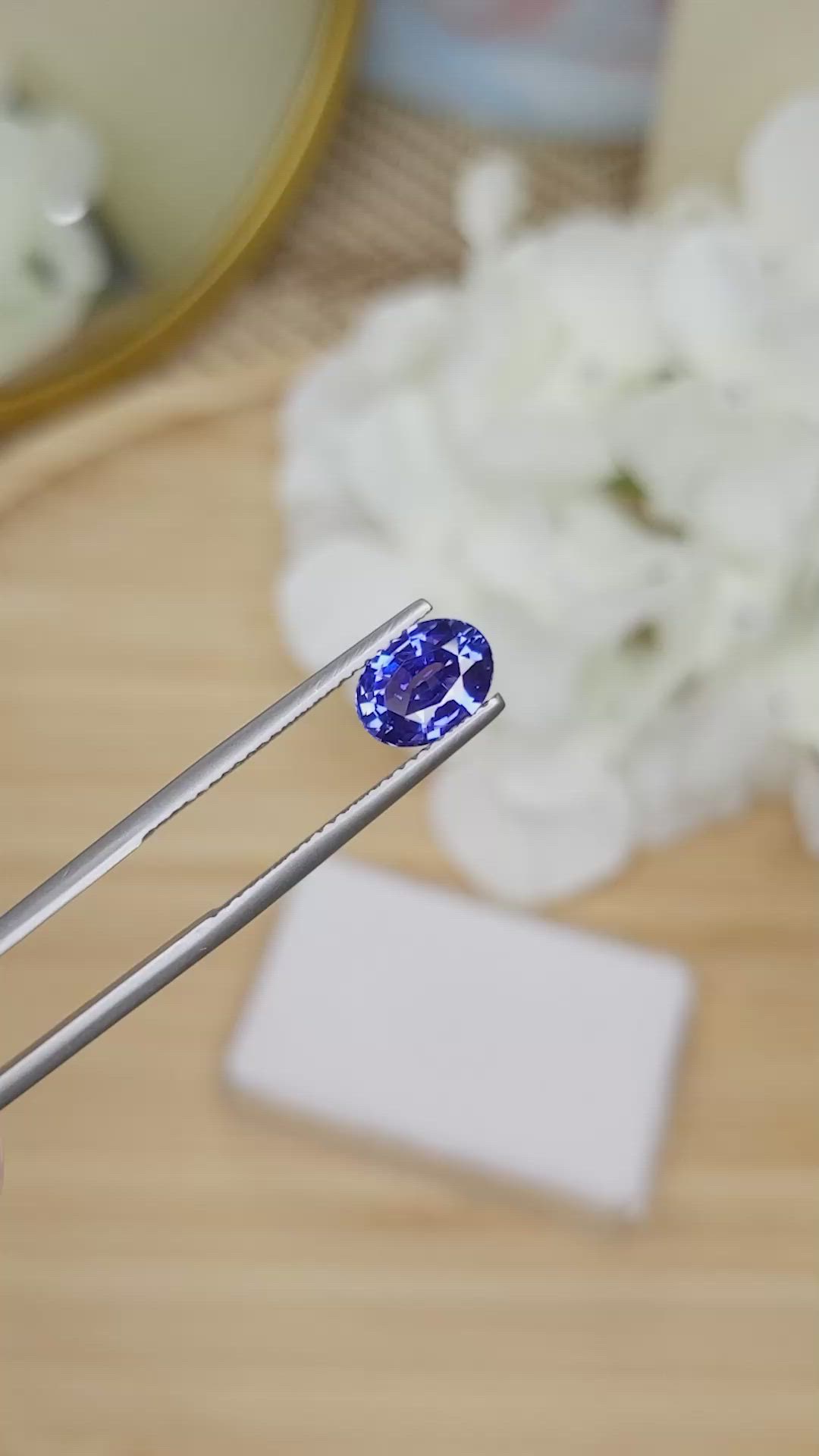 1.85 Ct. Blue Sapphire from Ceylon (Sri Lanka) Size Video