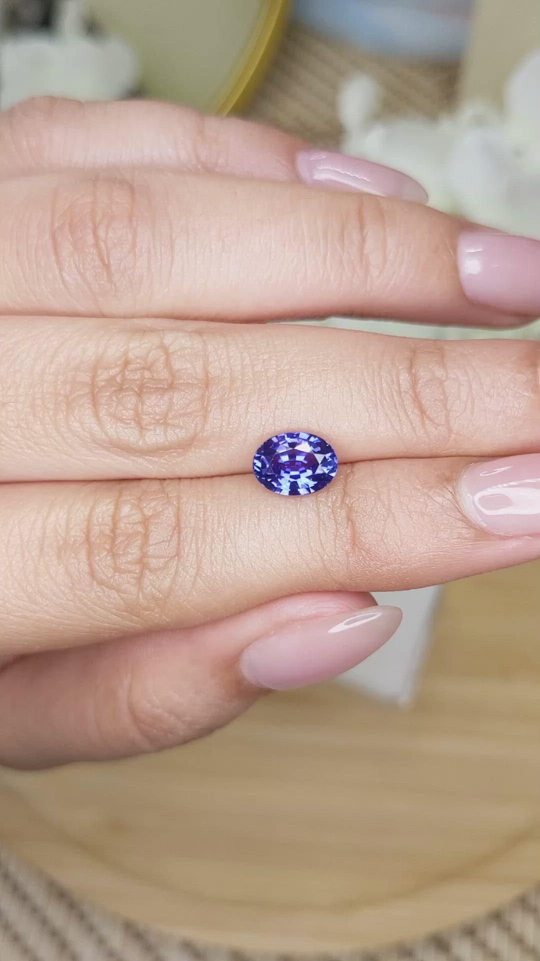 1.85 Ct. Blue Sapphire from Ceylon (Sri Lanka) Size Video