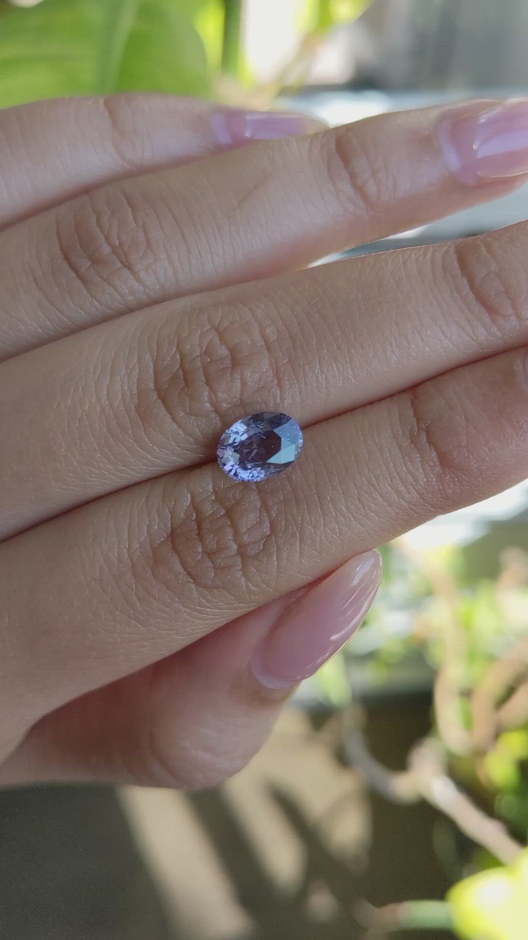 2.05 Ct. Purple Sapphire from Ceylon (Sri Lanka) Size Video