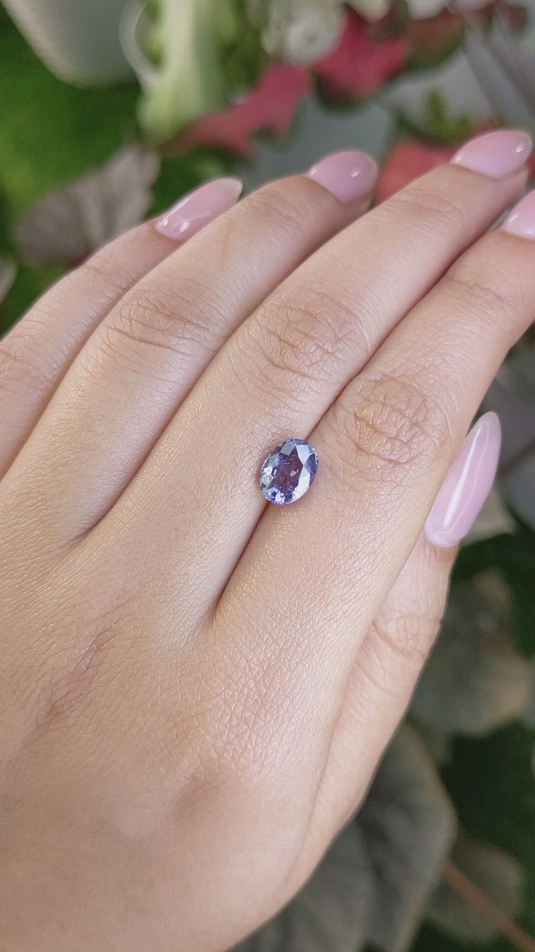 2.05 Ct. Purple Sapphire from Ceylon (Sri Lanka) Size Video