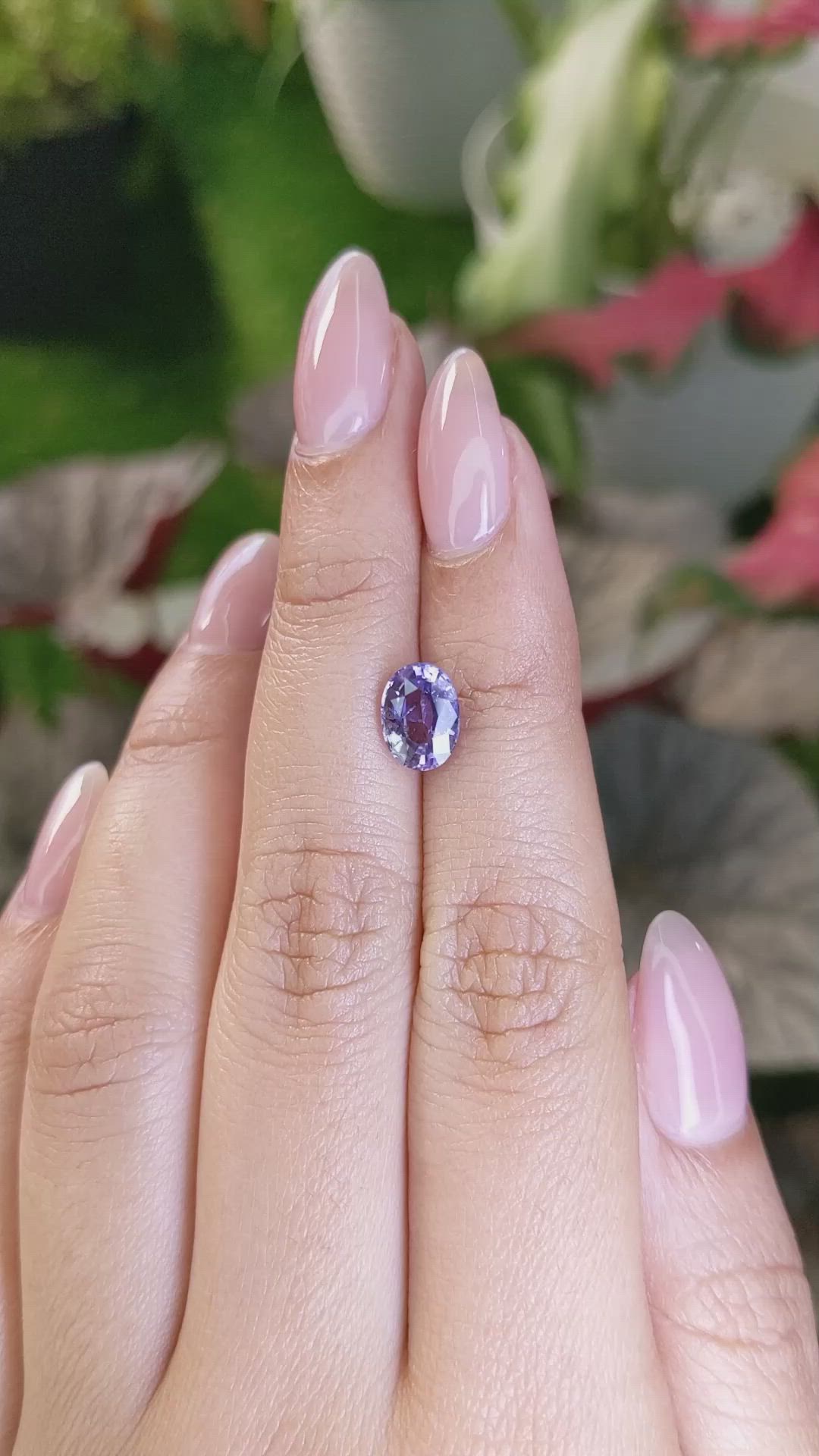 2.05 Ct. Purple Sapphire from Ceylon (Sri Lanka) Size Video