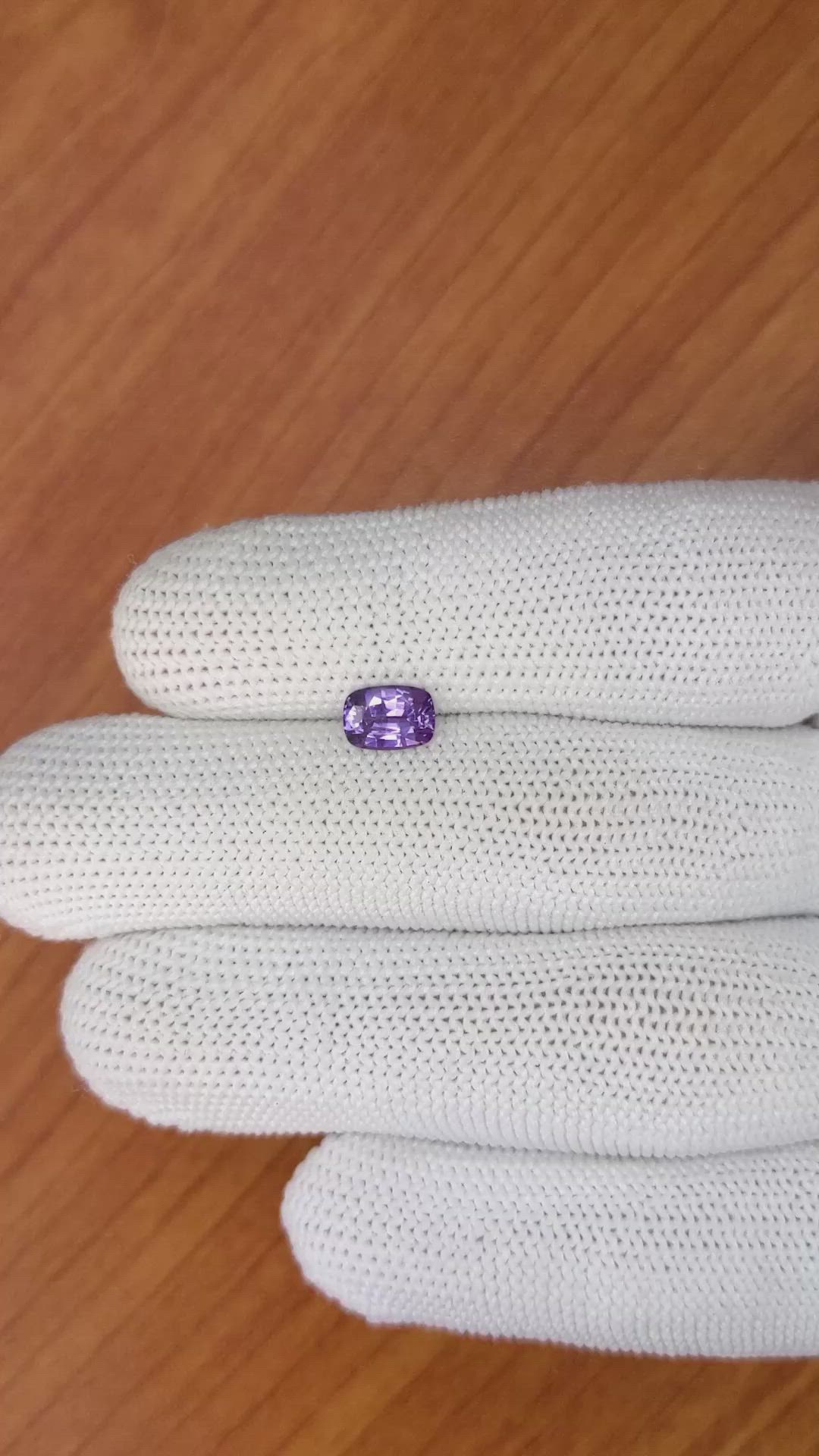1.13 Ct. Purple Sapphire from Ceylon (Sri Lanka) Size Video