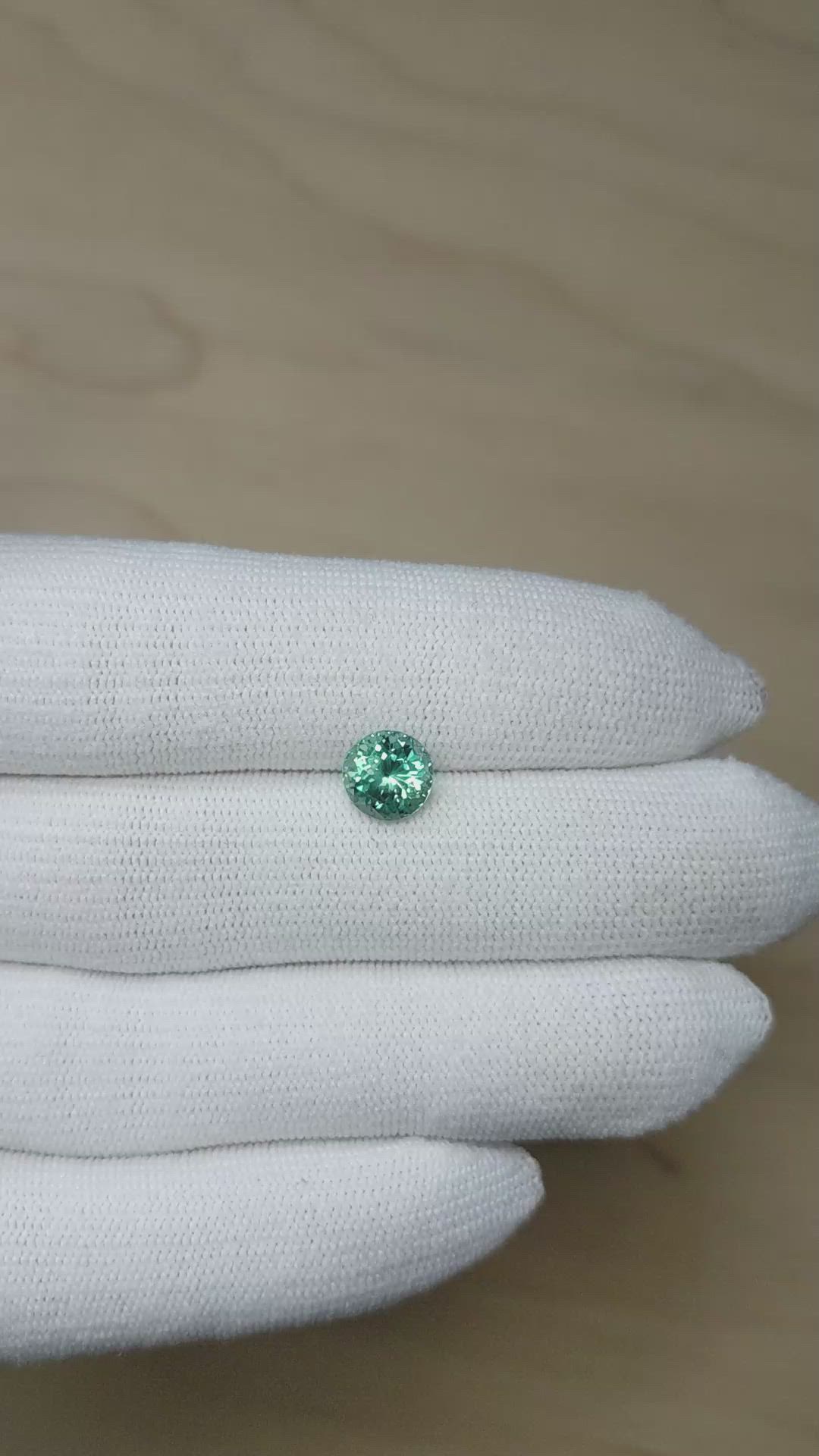 2.50 Ct. Bluish Green Sapphire from Montana Size Video