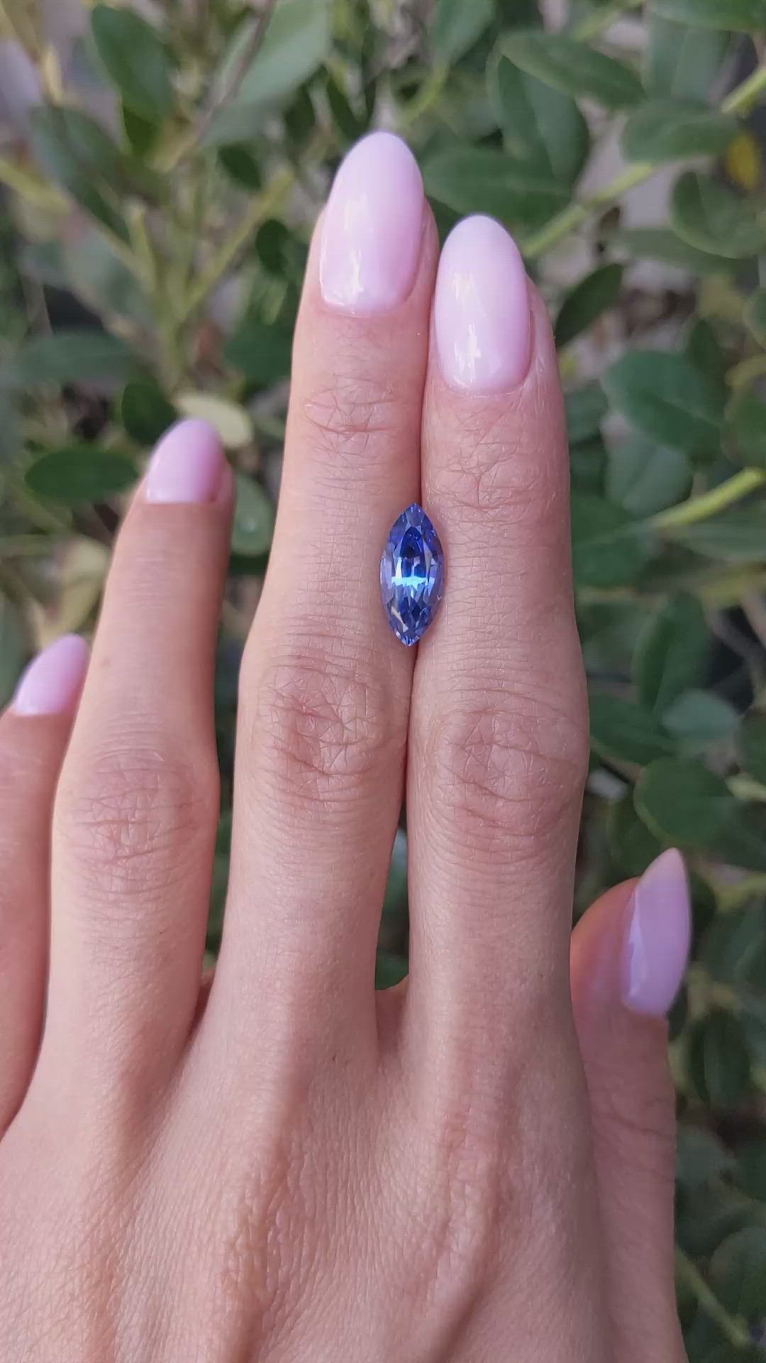 3.21 Ct. Blue Sapphire from Burma (Myanmar) Size Video