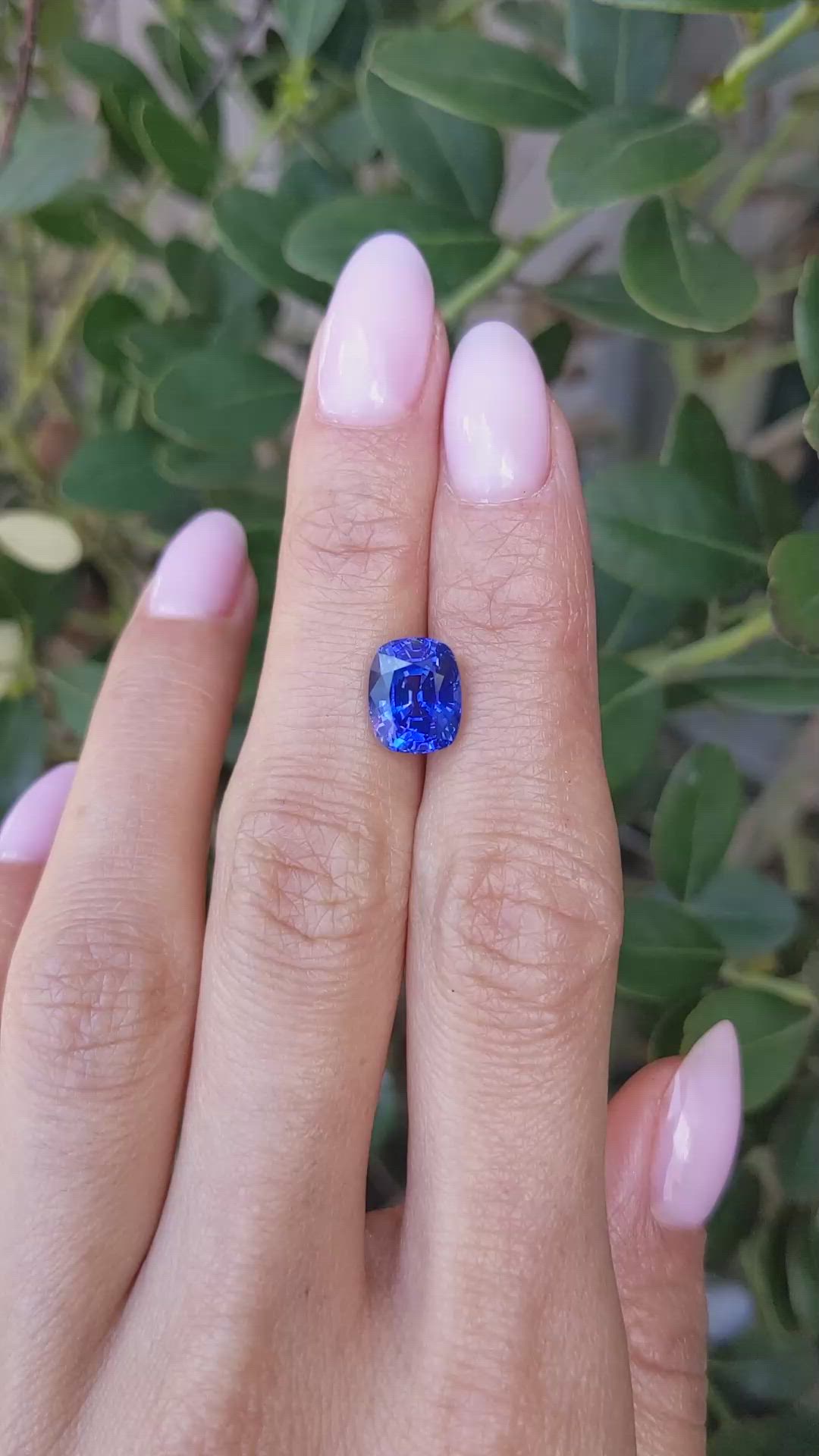 4.22 Ct. Blue Sapphire from Ceylon (Sri Lanka) Size Video