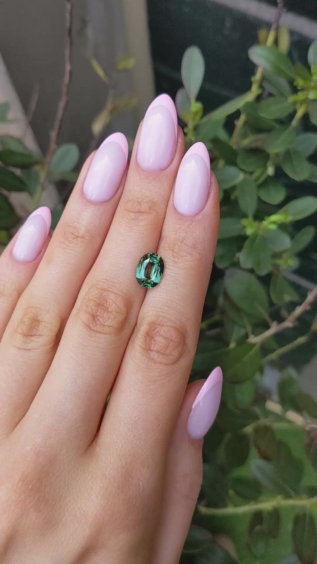 3.10 Ct. Green Sapphire from Madagascar Size Video