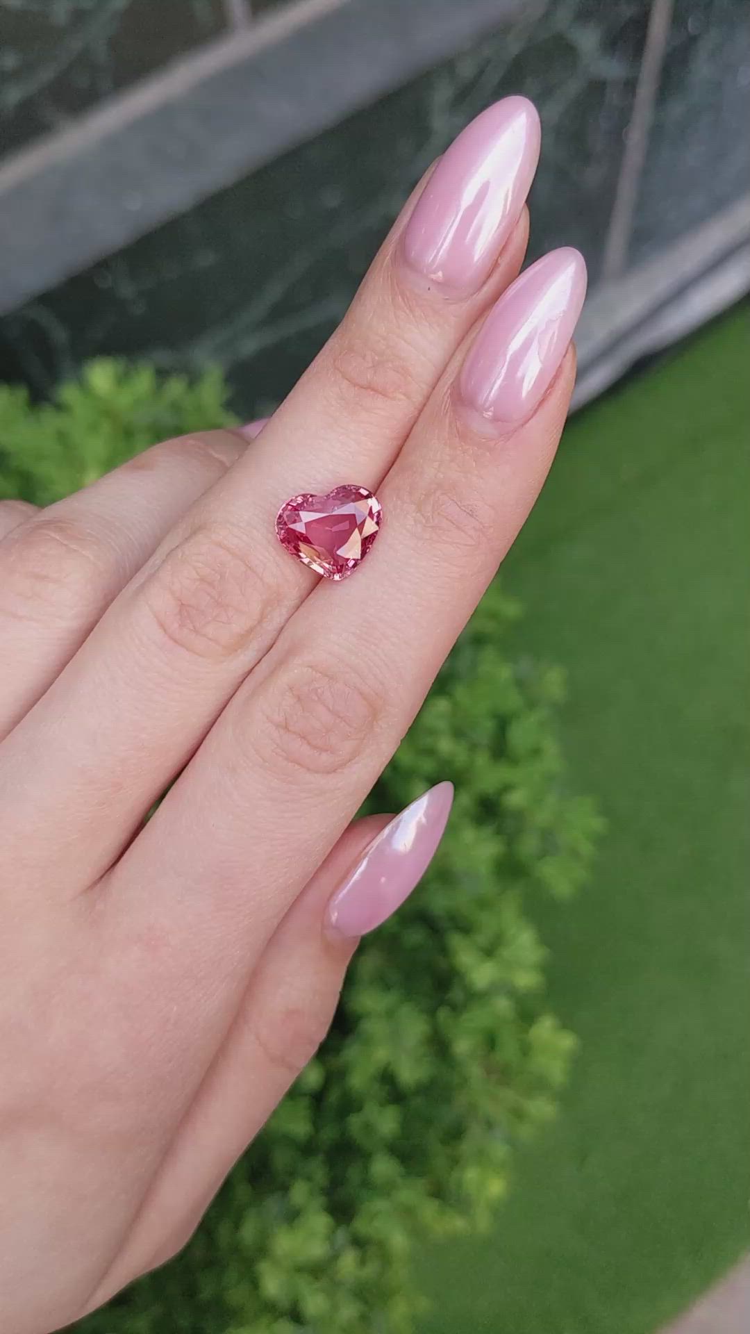 5.02 Ct. Padparadscha Sapphire from Madagascar Size Video