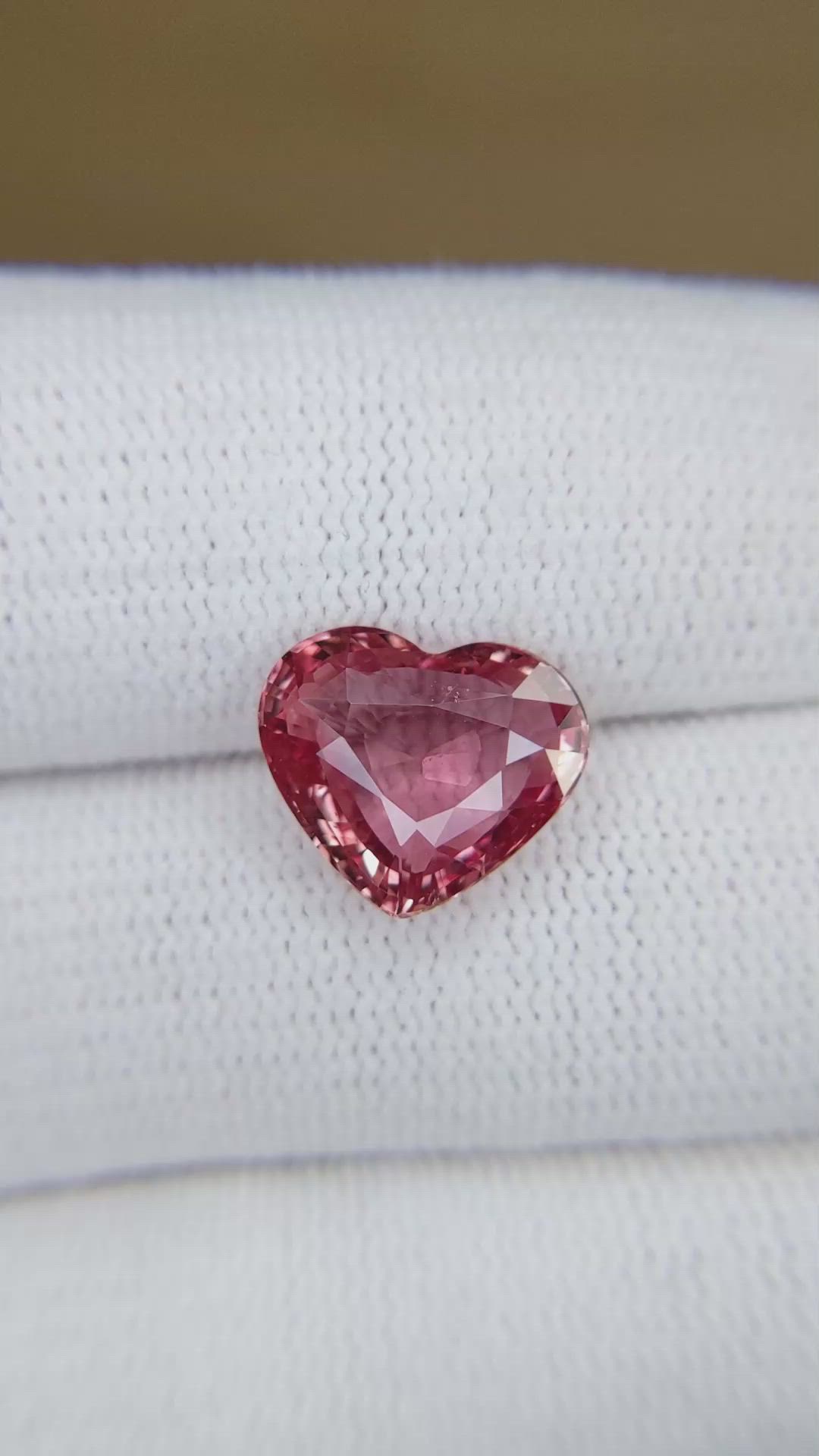 5.02 Ct. Padparadscha Sapphire from Madagascar Size Video