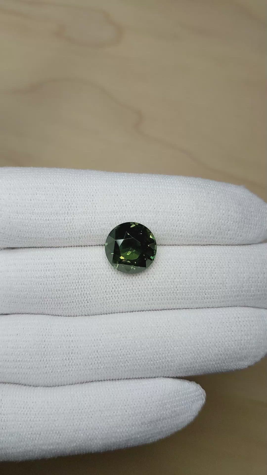 10.12 Ct. Green Sapphire from Madagascar Size Video