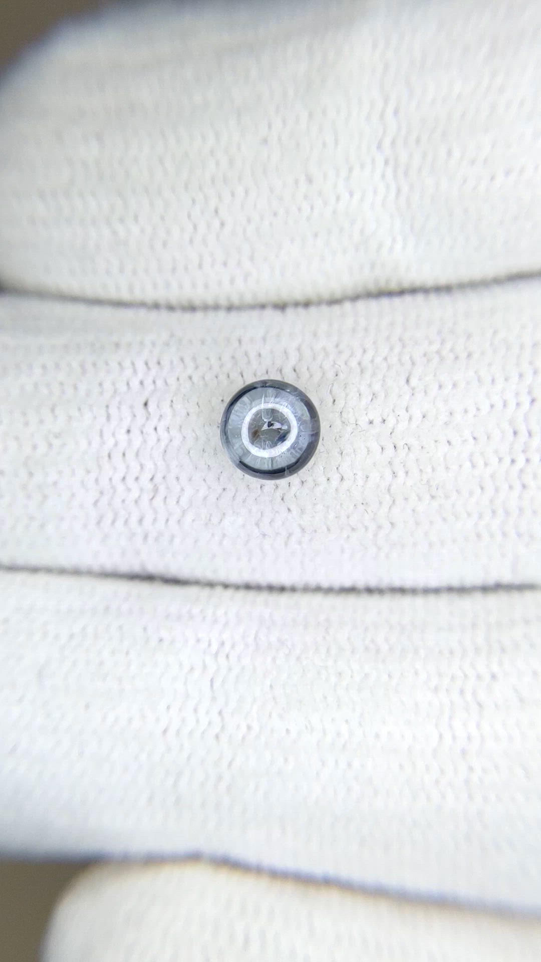 1.04 Ct. Blue Cabochon Sapphire from Montana Size Video