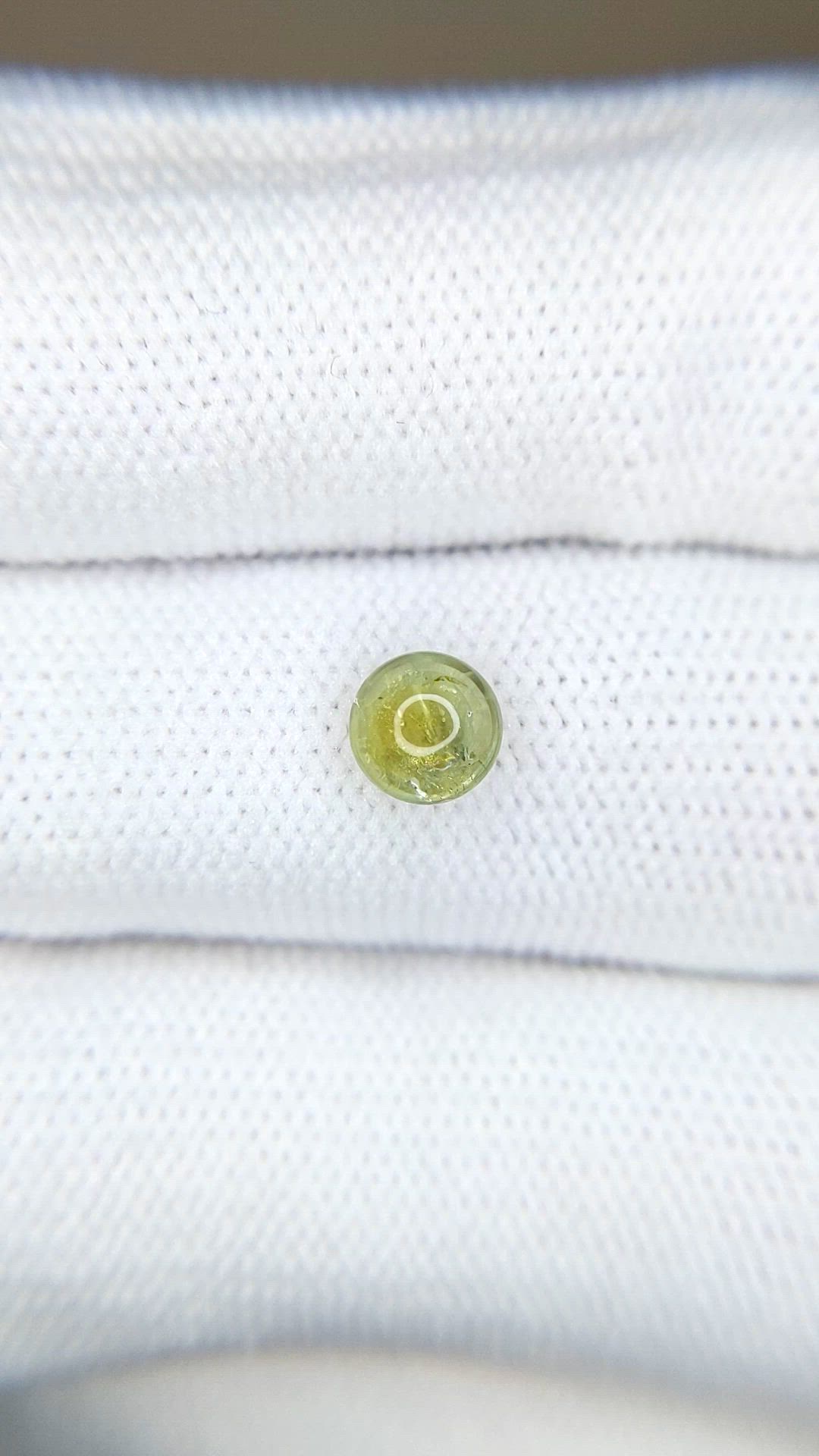 1.03 Ct. Yellow Cabochon Sapphire from Montana Size Video