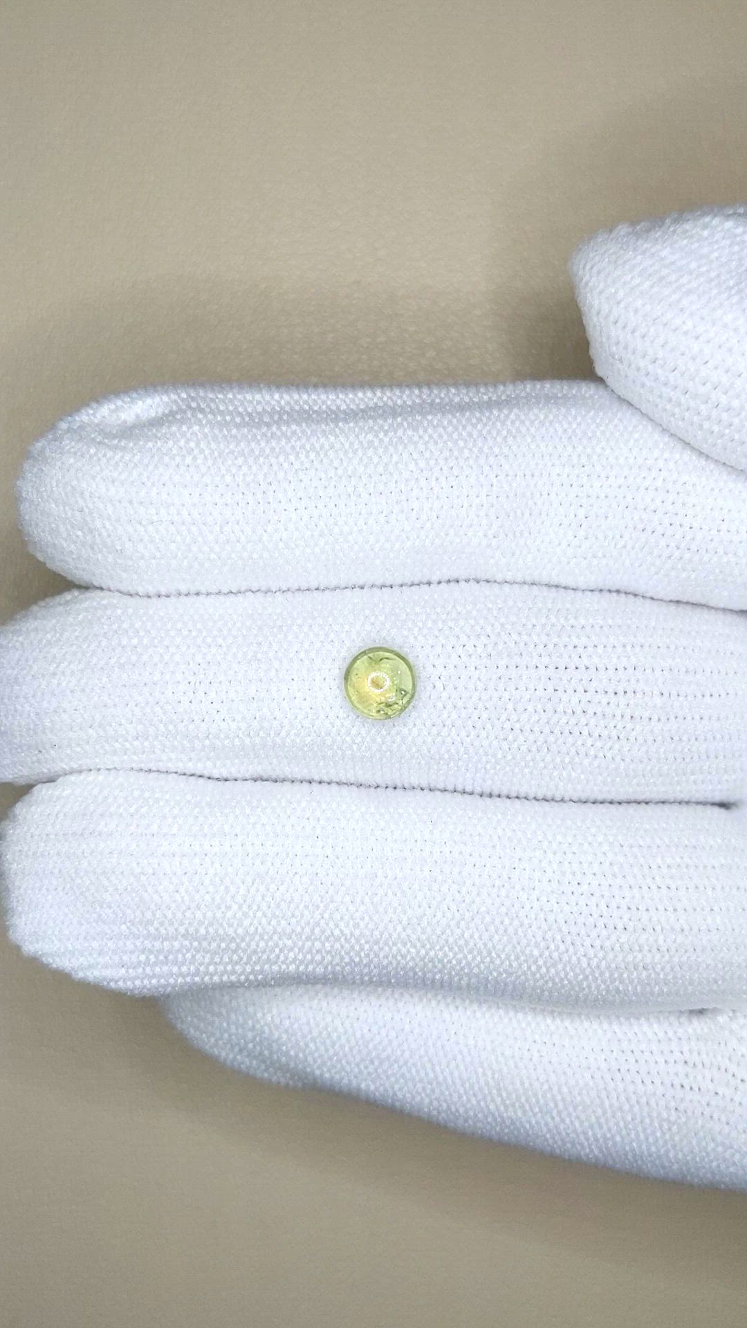 1.03 Ct. Yellow Cabochon Sapphire from Montana Size Video