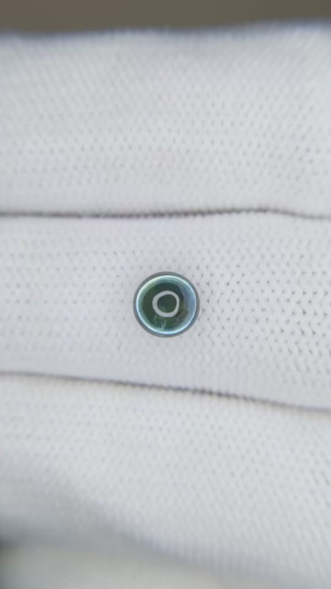 1.09 Ct. Bluish Green Cabochon Sapphire from Montana Size Video