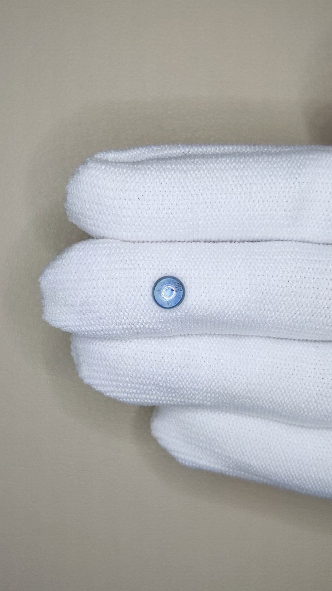 0.82 Ct. Blue Cabochon Sapphire from Montana Size Video