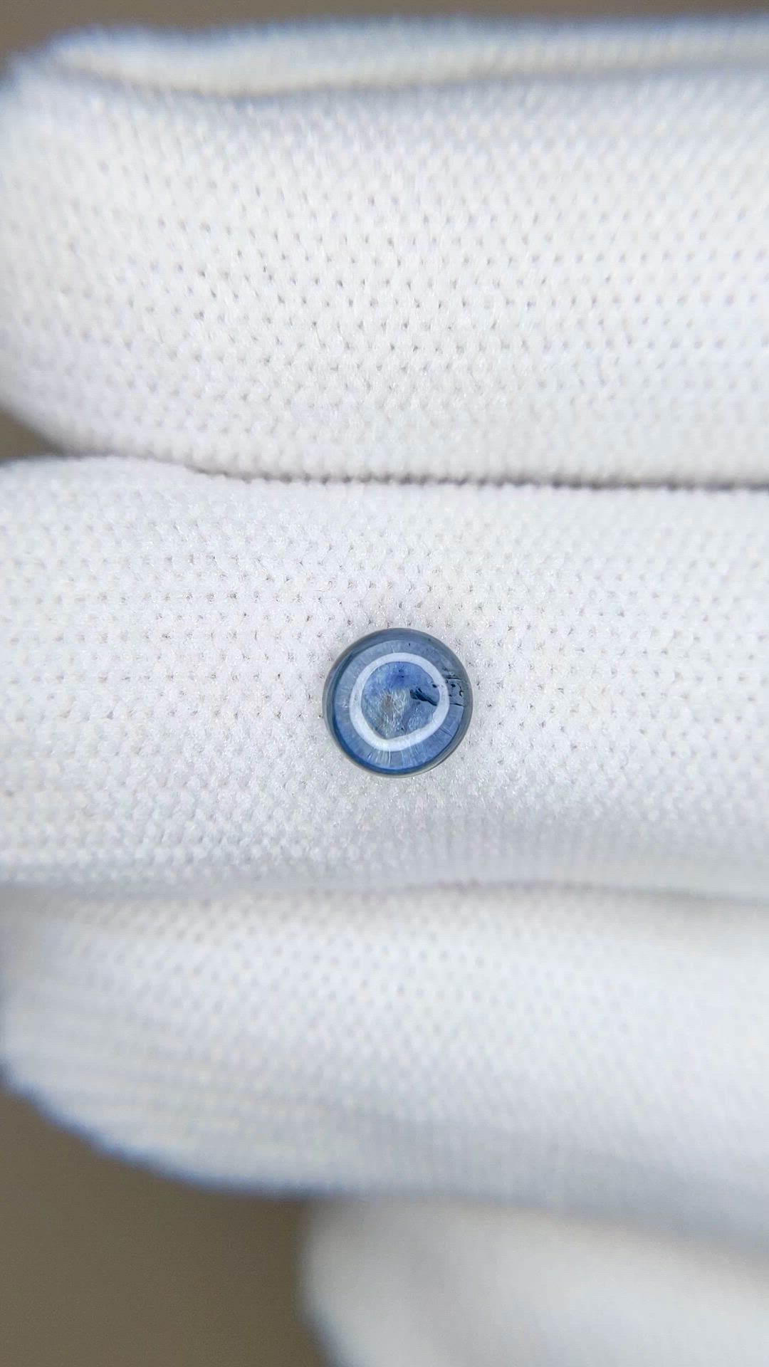 0.82 Ct. Blue Cabochon Sapphire from Montana Size Video