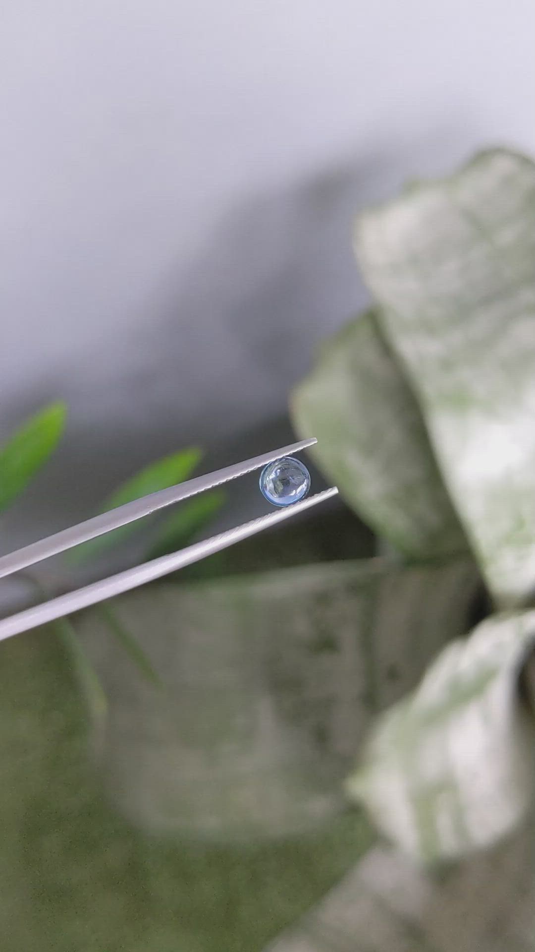 0.82 Ct. Blue Cabochon Sapphire from Montana Size Video
