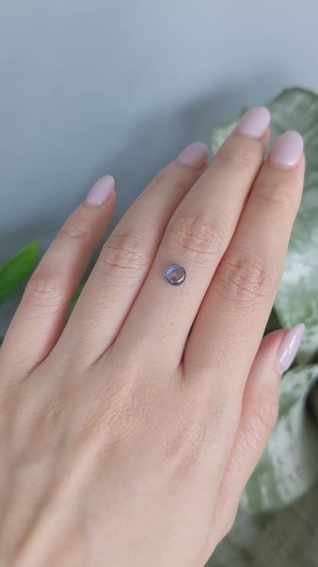 0.82 Ct. Blue Cabochon Sapphire from Montana Size Video