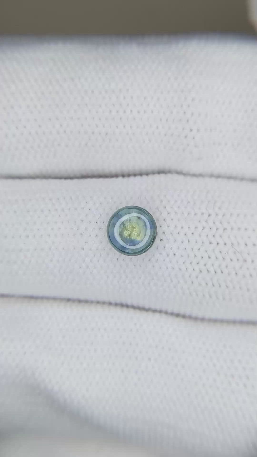 0.94 Ct. Bi Color / Parti Cabochon Sapphire from Montana Size Video