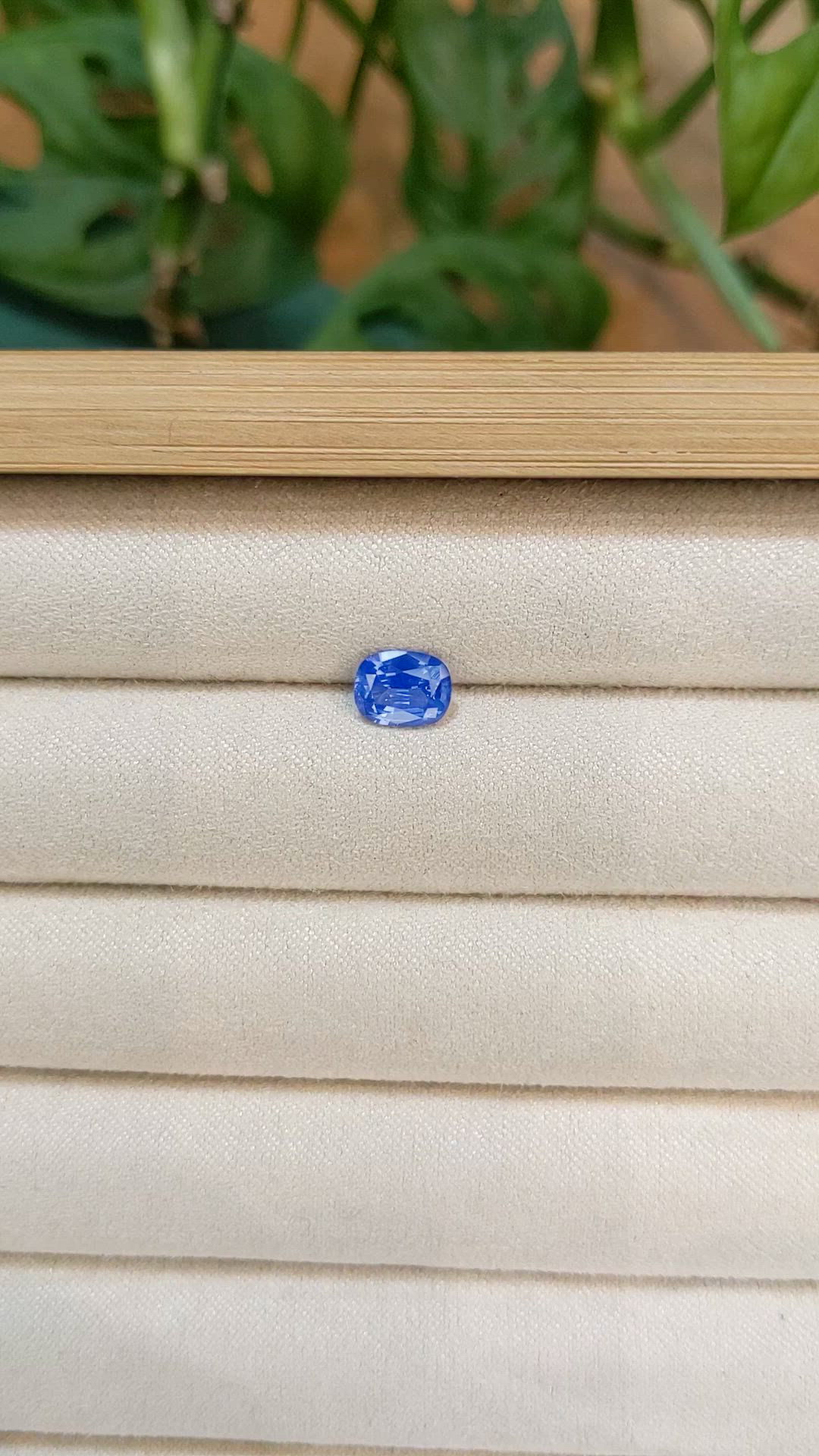 1.19 Ct. Blue Sapphire from Ceylon (Sri Lanka) Size Video