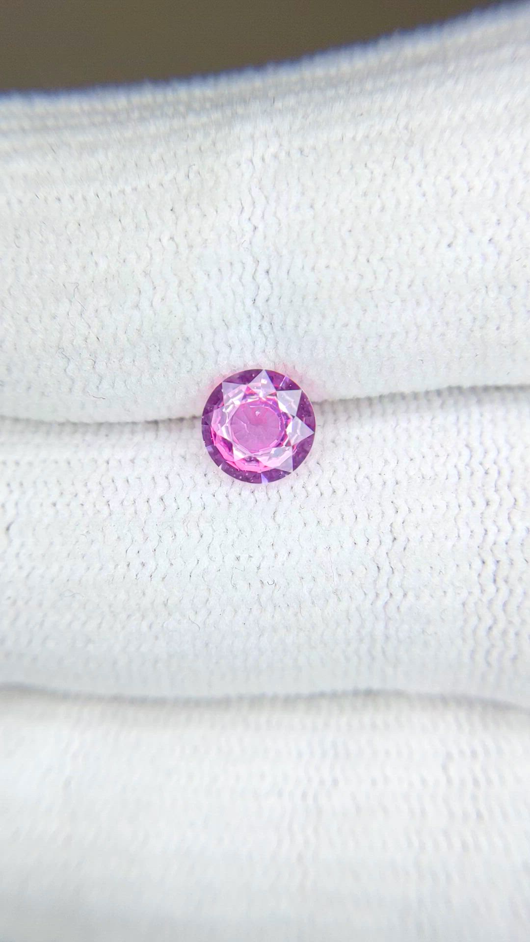 0.93 Ct. Purplish Pink Sapphire from Ceylon (Sri Lanka) Size Video