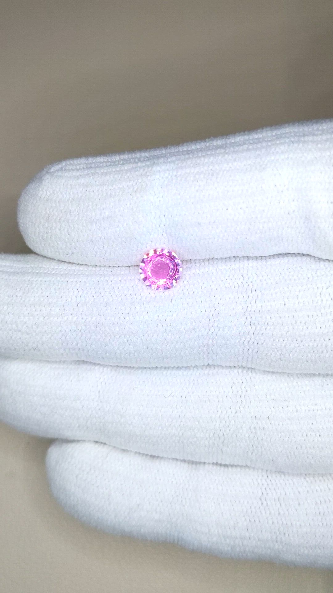 0.93 Ct. Purplish Pink Sapphire from Ceylon (Sri Lanka) Size Video