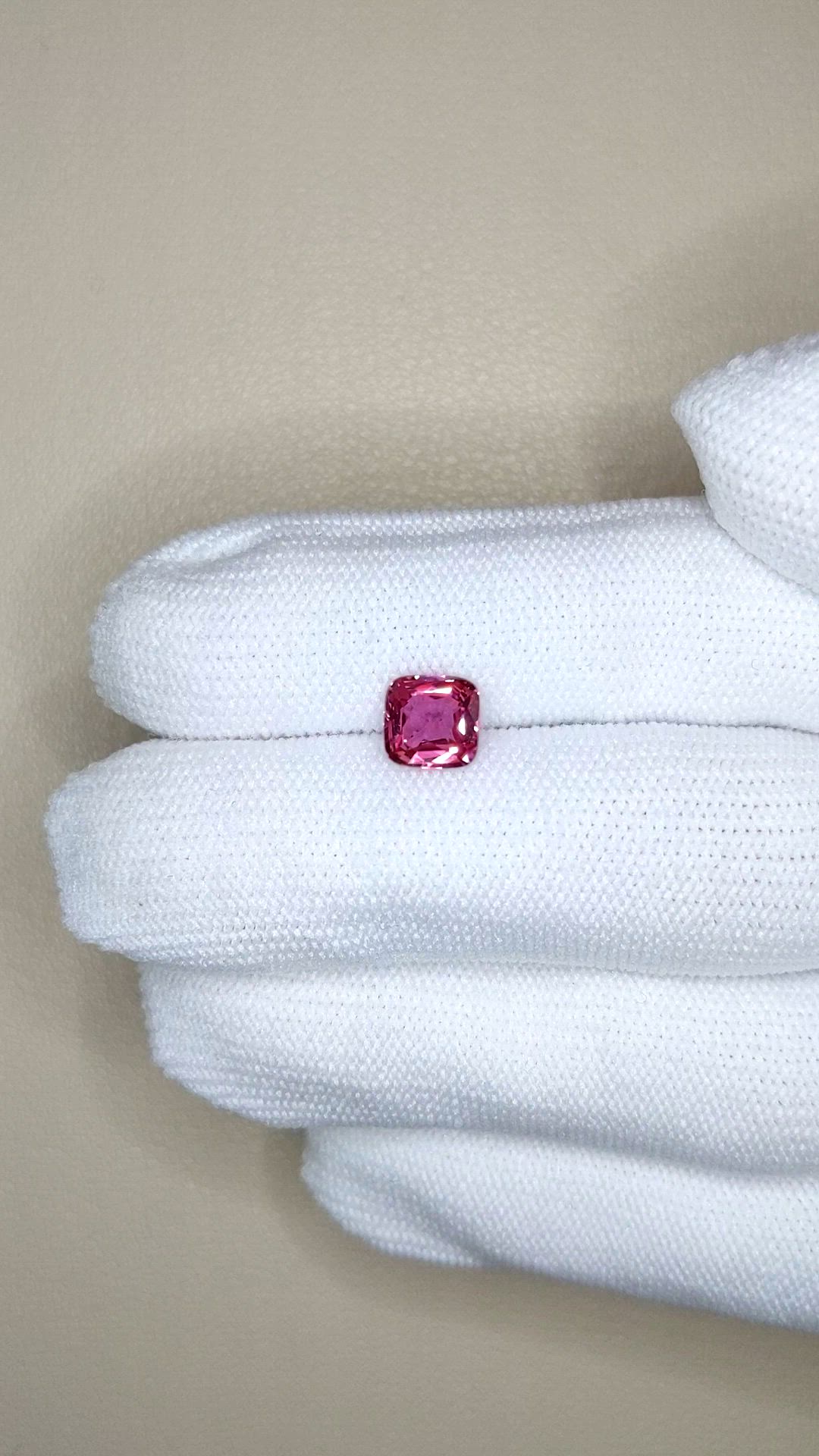 1.55 Ct. Pink Sapphire from Ceylon (Sri Lanka) Size Video