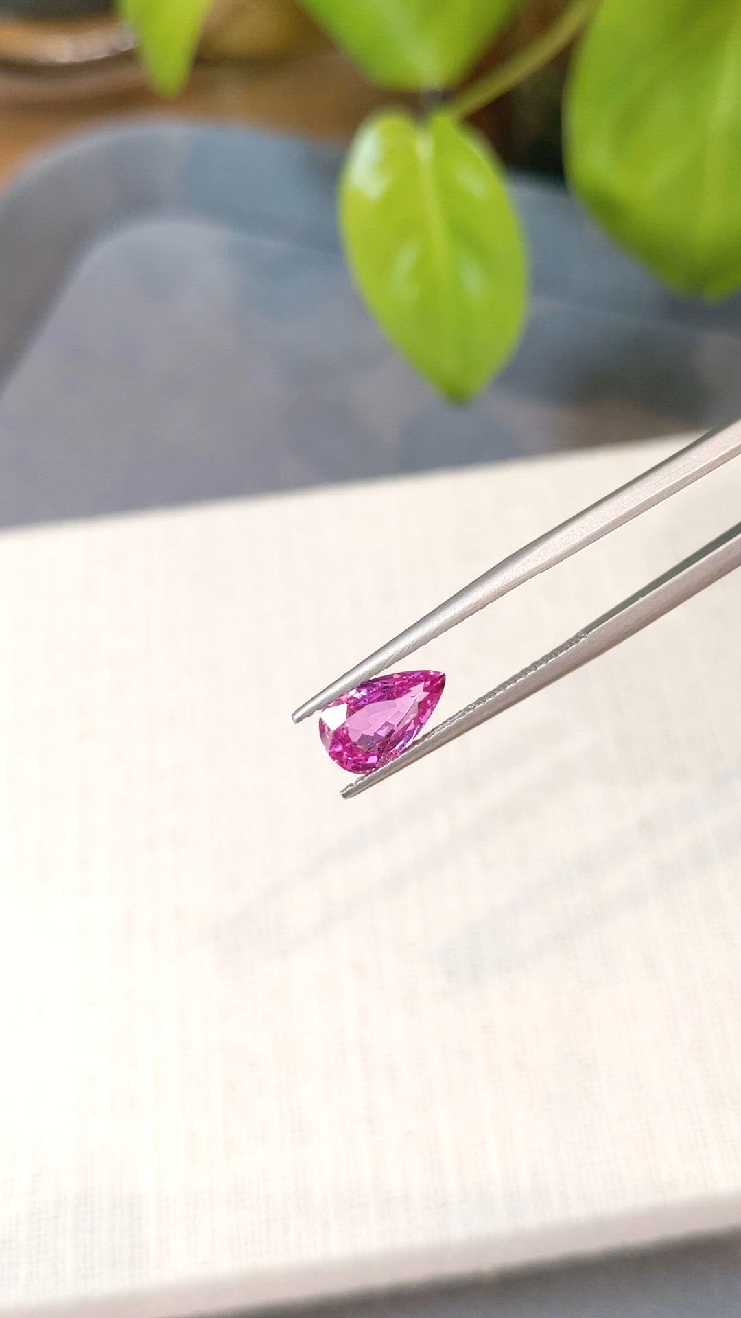 1.86 Ct. Pink Sapphire from Ceylon (Sri Lanka) Size Video