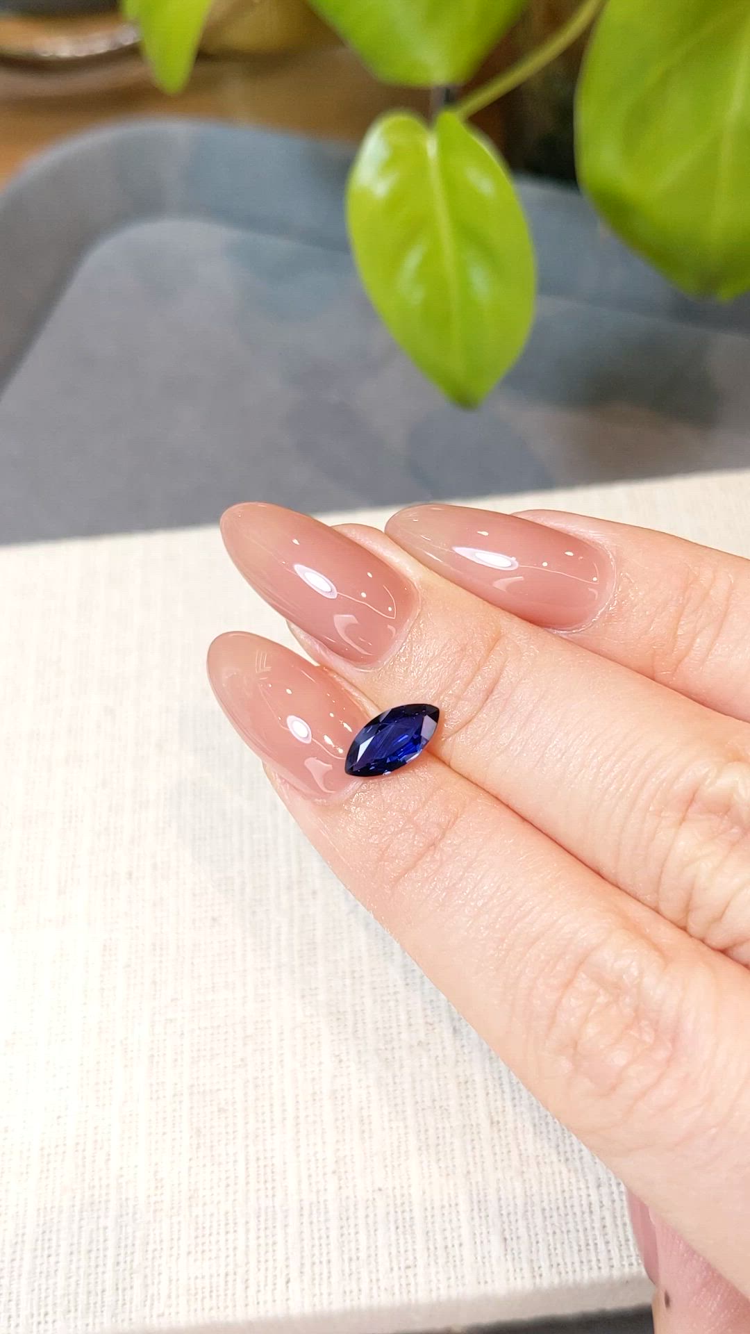 1.16 Ct. Blue Sapphire from Ceylon (Sri Lanka) Size Video