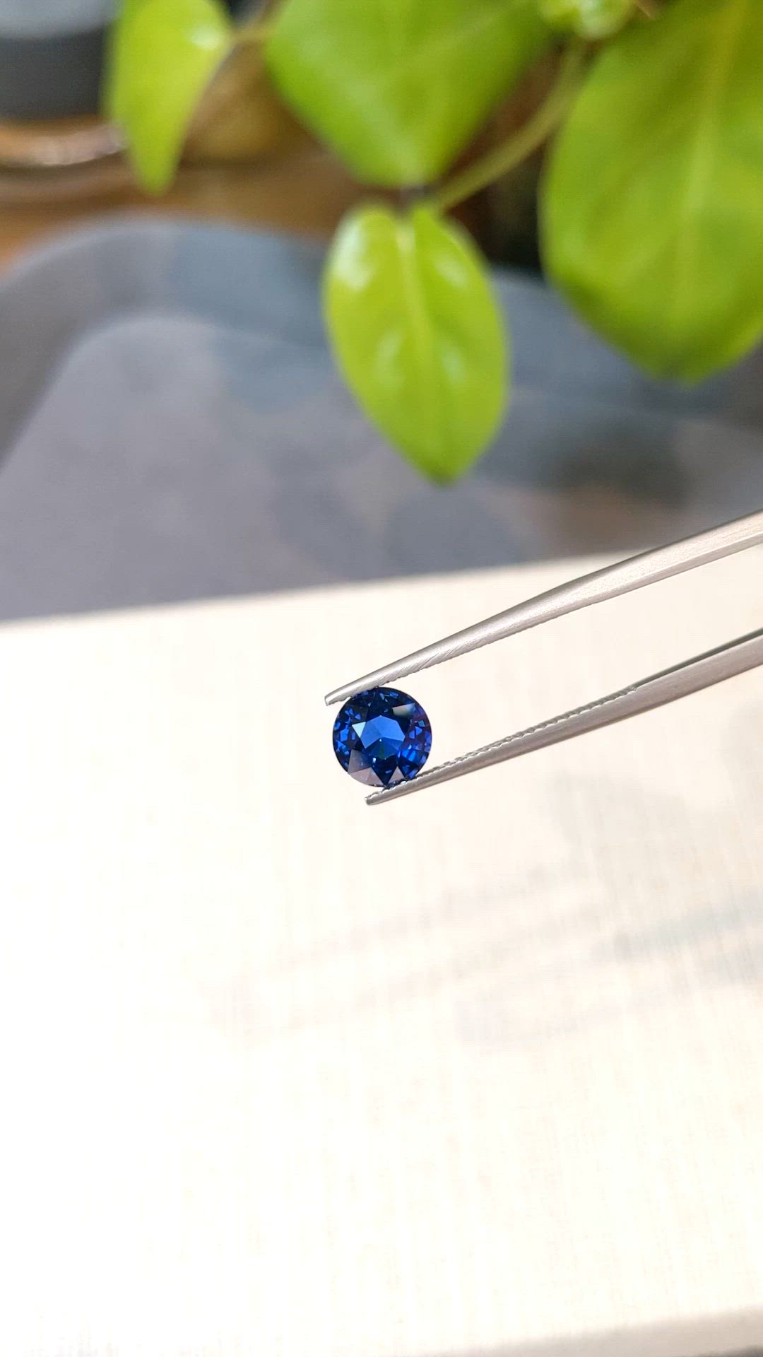 1.98 Ct. Blue Sapphire from Ceylon (Sri Lanka) Size Video