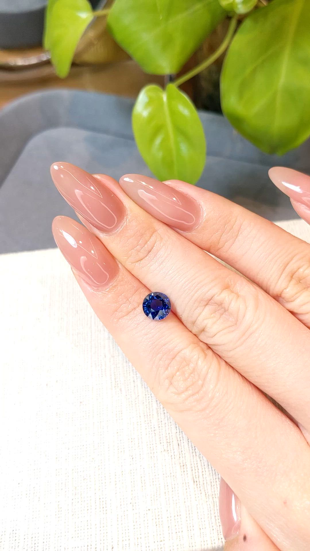 1.98 Ct. Blue Sapphire from Ceylon (Sri Lanka) Size Video