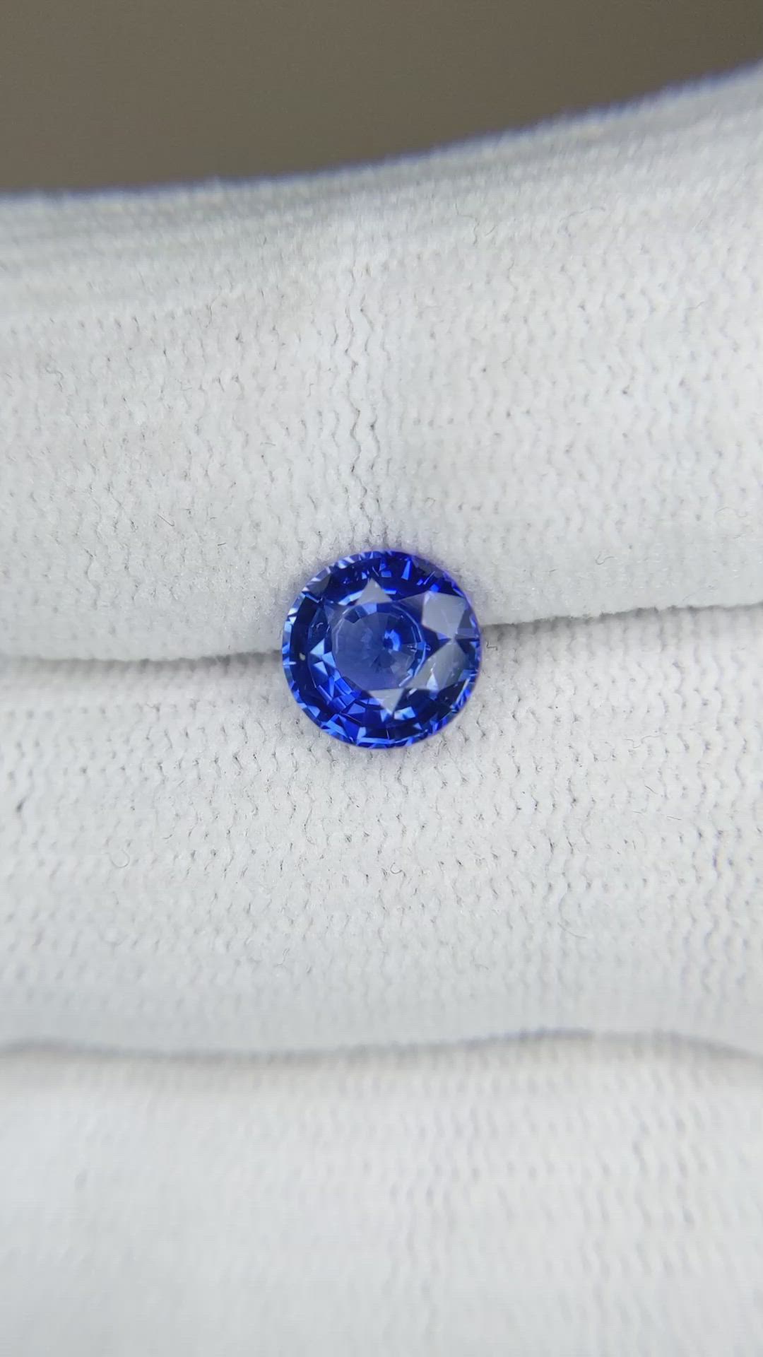 2.03 Ct. Blue Sapphire from Ceylon (Sri Lanka) Size Video