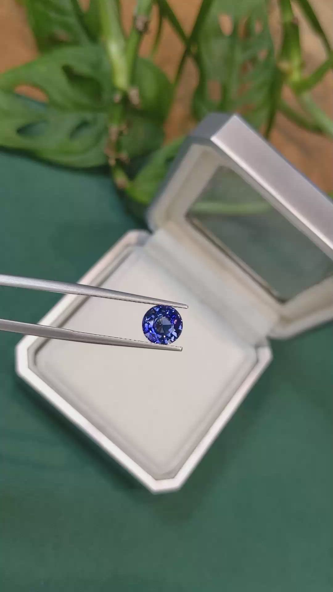 2.03 Ct. Blue Sapphire from Ceylon (Sri Lanka) Size Video