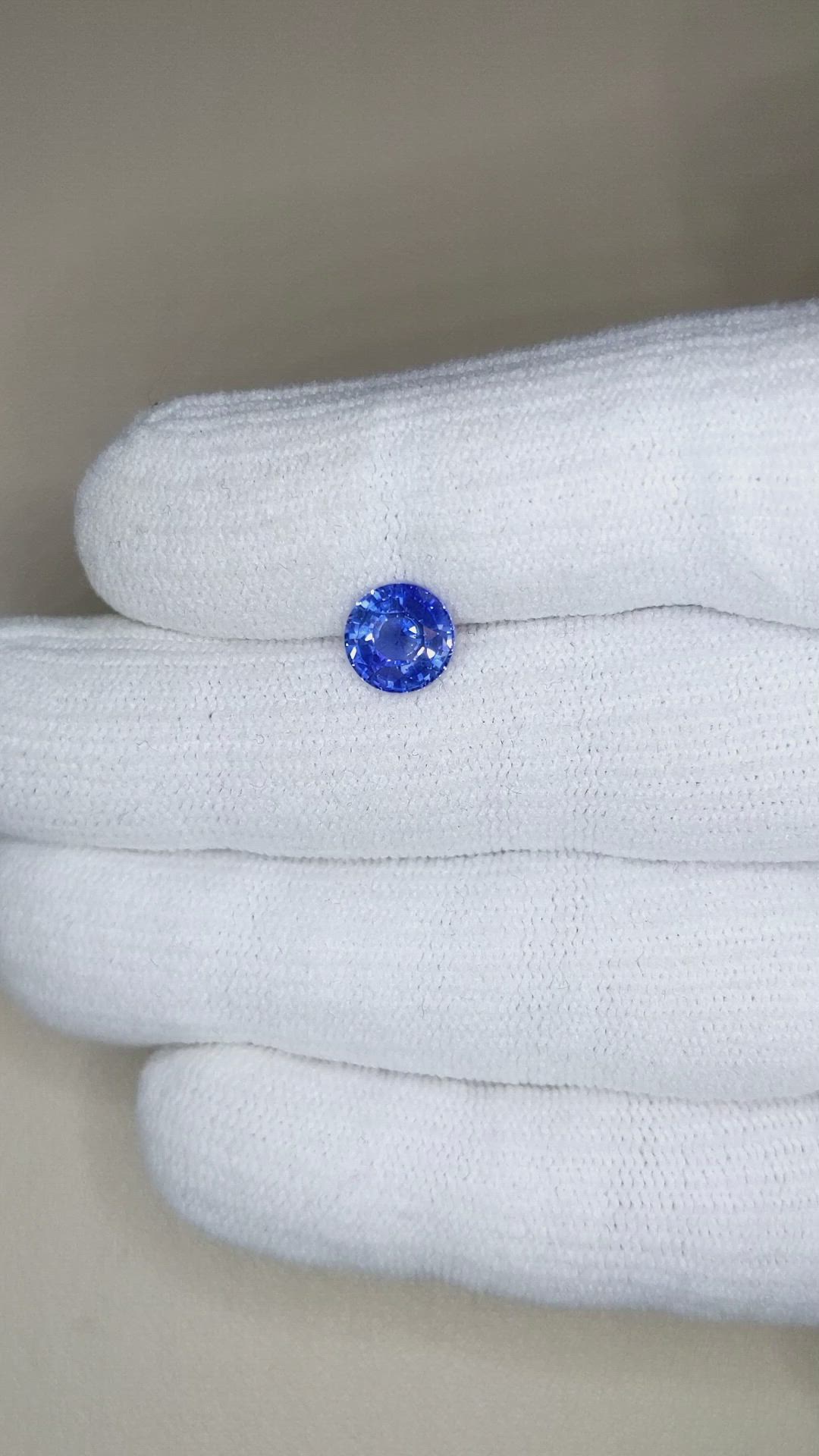 2.03 Ct. Blue Sapphire from Ceylon (Sri Lanka) Size Video