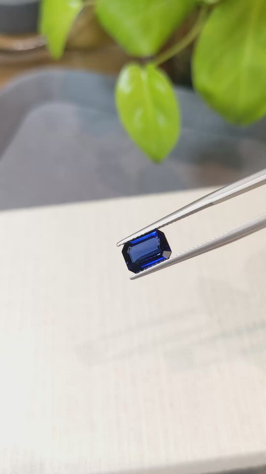 2.27 Ct. Blue Sapphire from Ceylon (Sri Lanka) Size Video