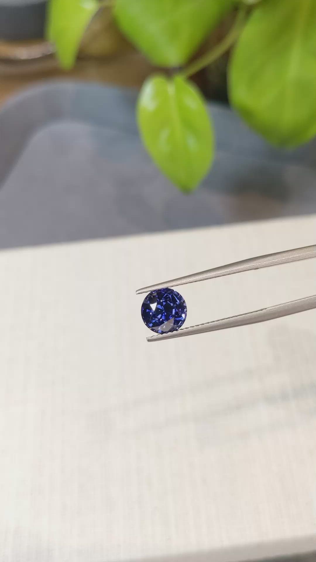 2.46 Ct. Blue Sapphire from Ceylon (Sri Lanka) Size Video