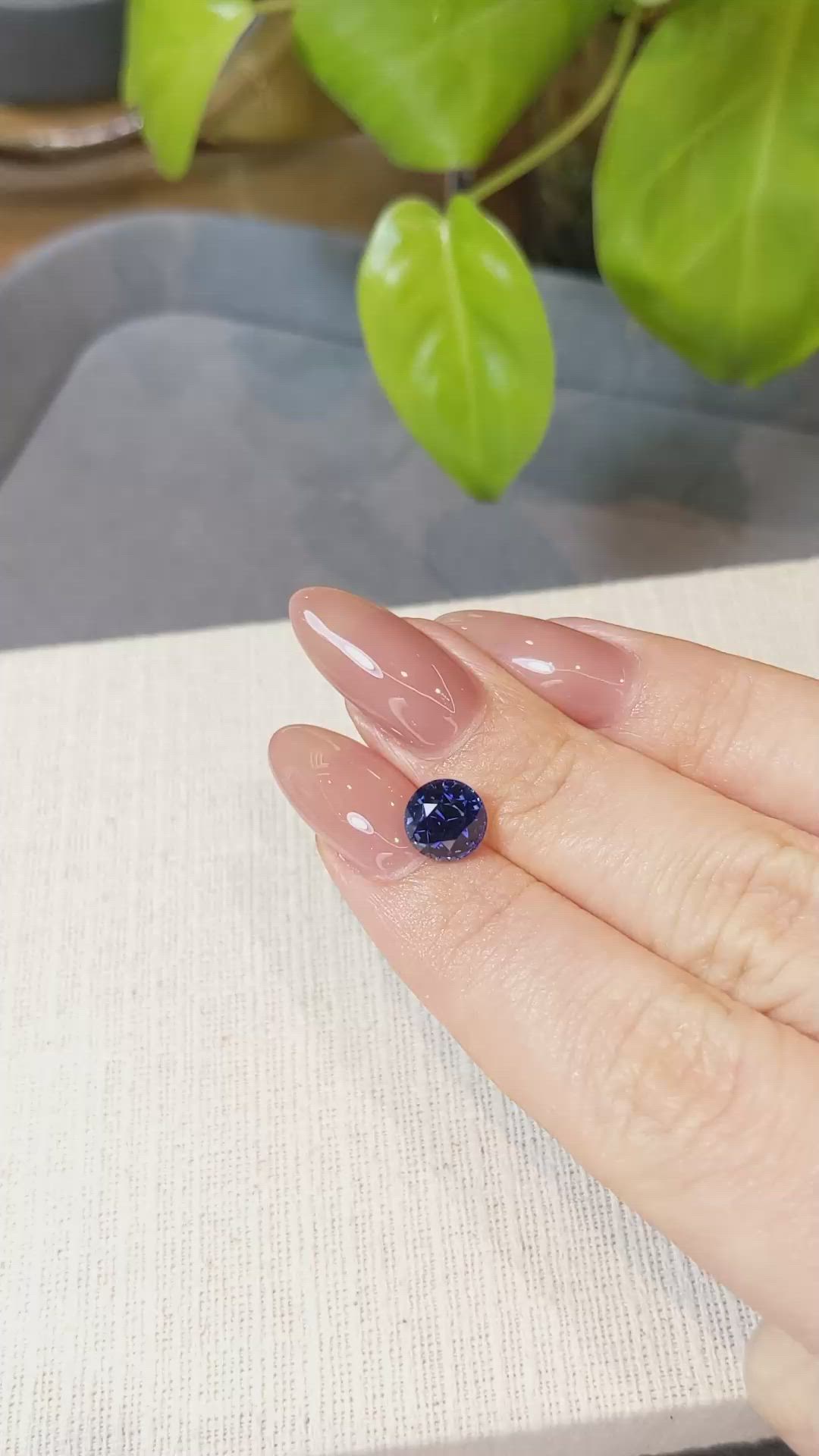 2.46 Ct. Blue Sapphire from Ceylon (Sri Lanka) Size Video