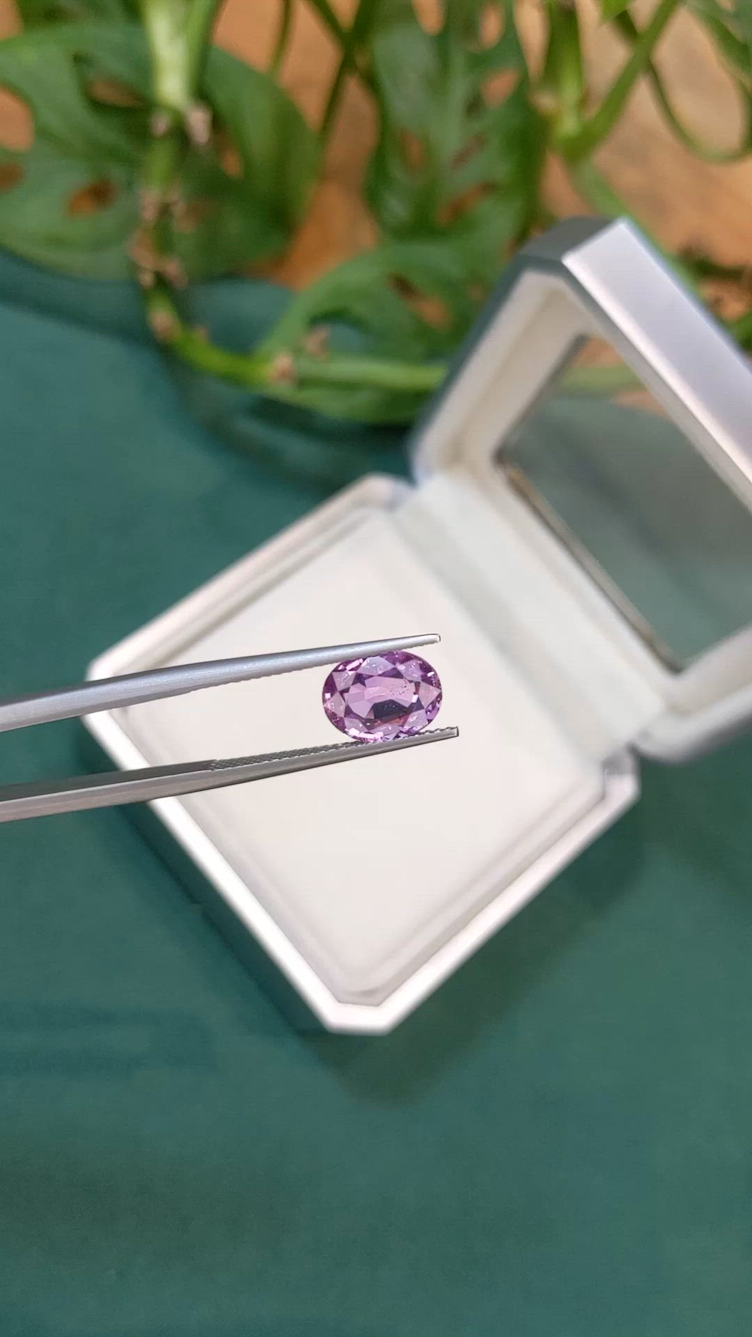 2.36 Ct. Purple Sapphire from Ceylon (Sri Lanka) Size Video
