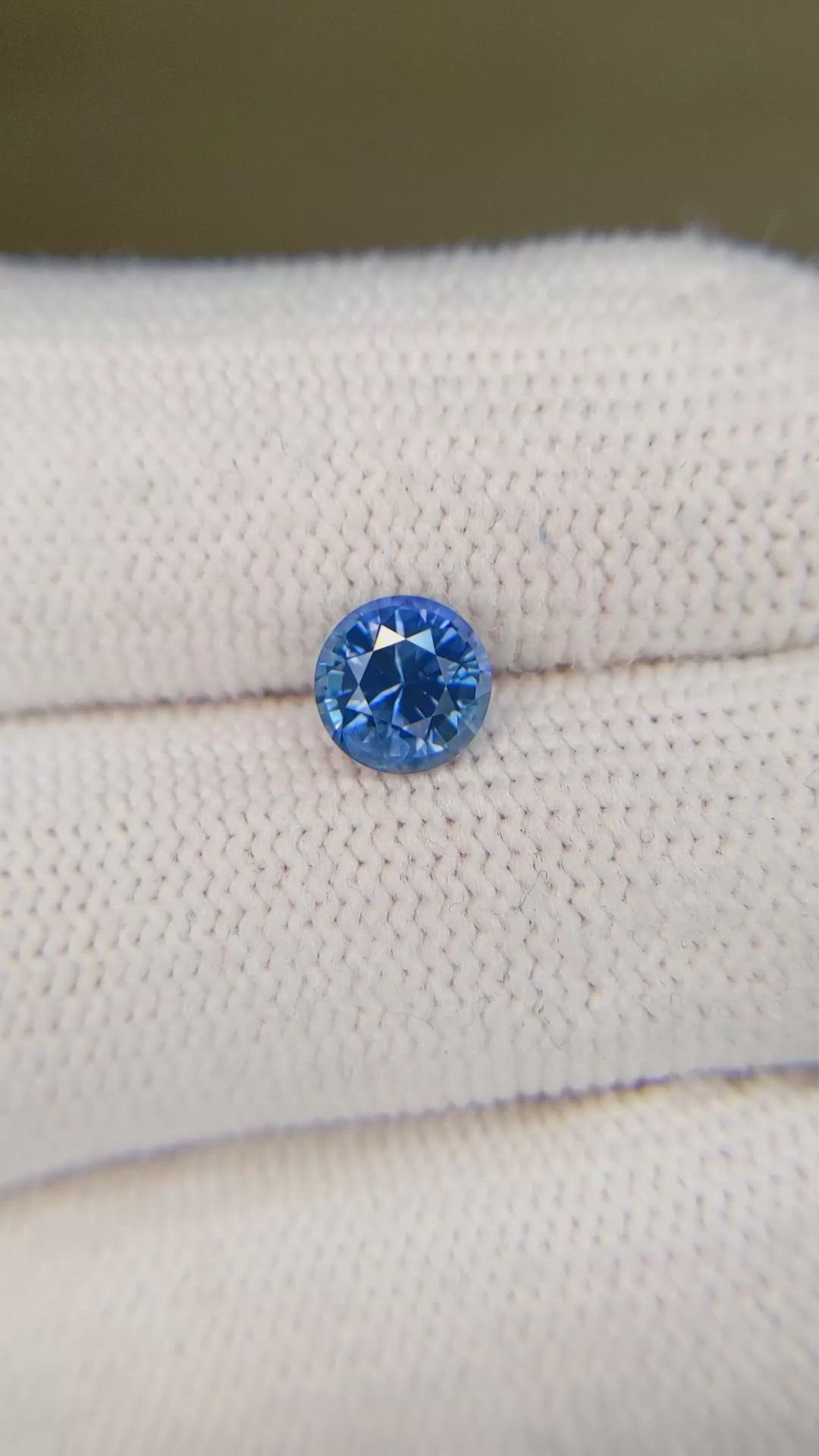 1.43 Ct. Blue Sapphire from Montana Size Video