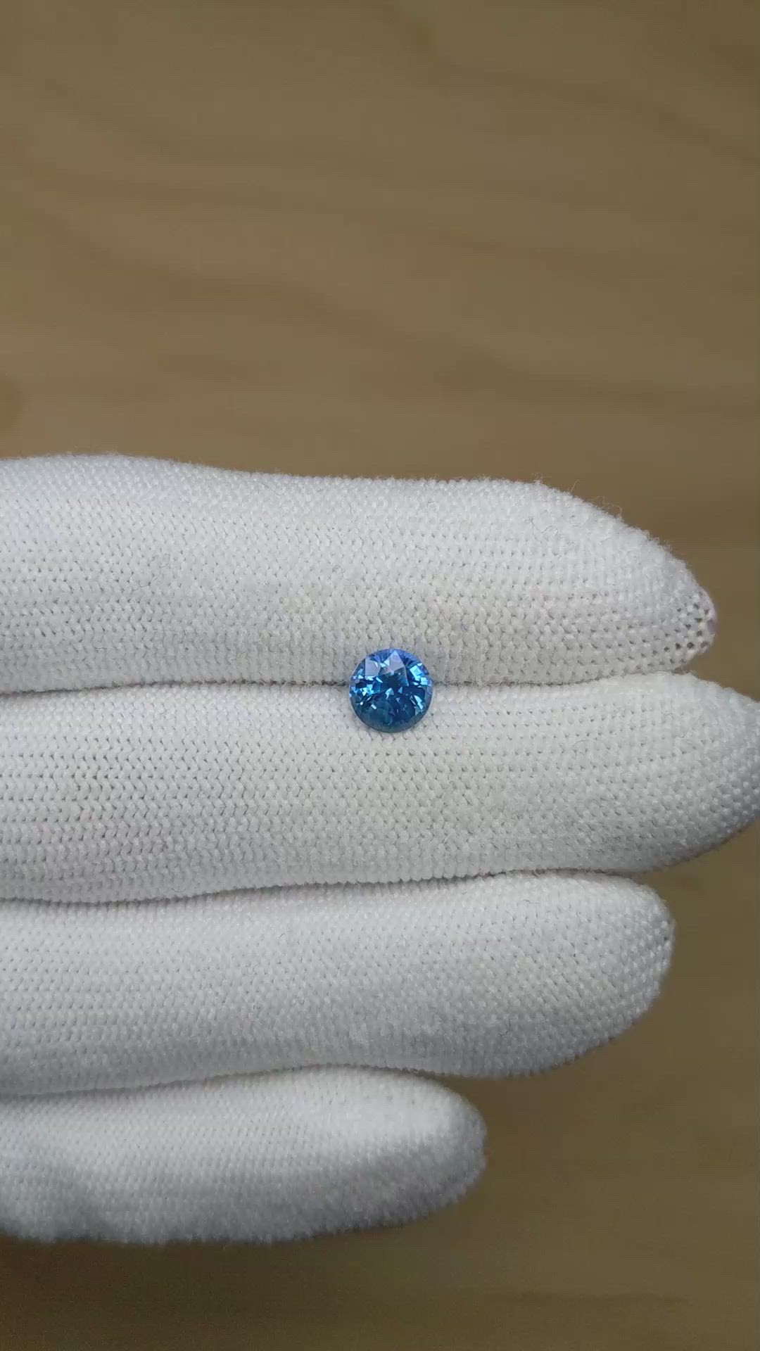 1.43 Ct. Blue Sapphire from Montana Size Video