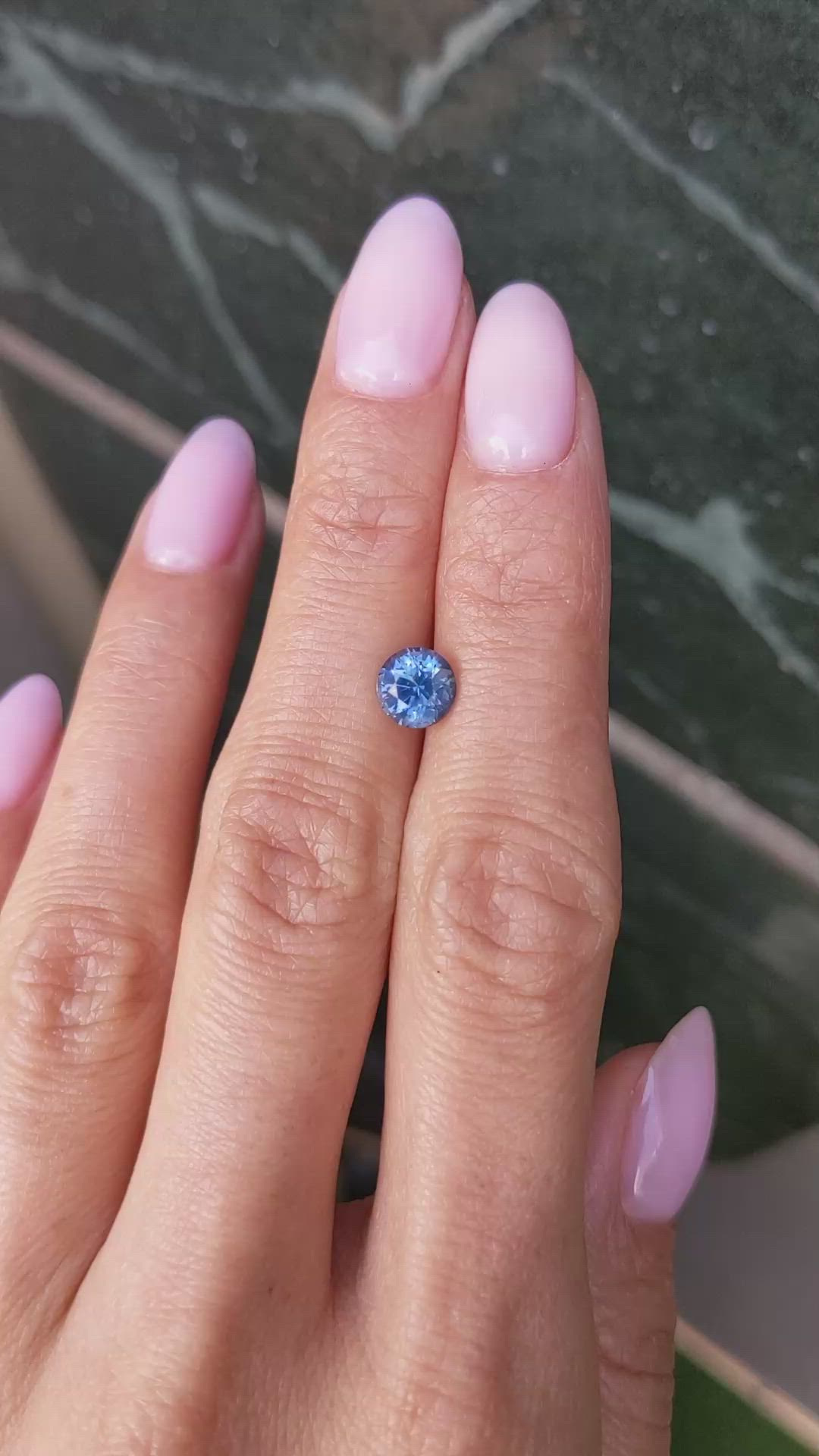 1.43 Ct. Blue Sapphire from Montana Size Video