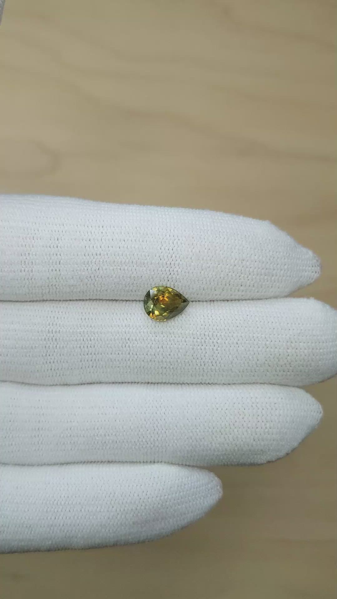 2.14 Ct. Bi Color Sapphire from Montana Size Video