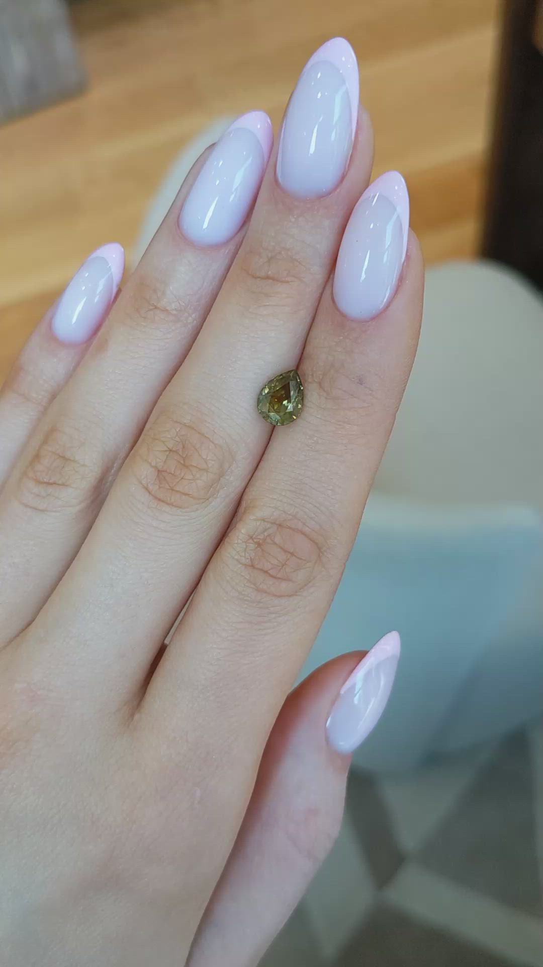 2.14 Ct. Bi Color Sapphire from Montana Size Video