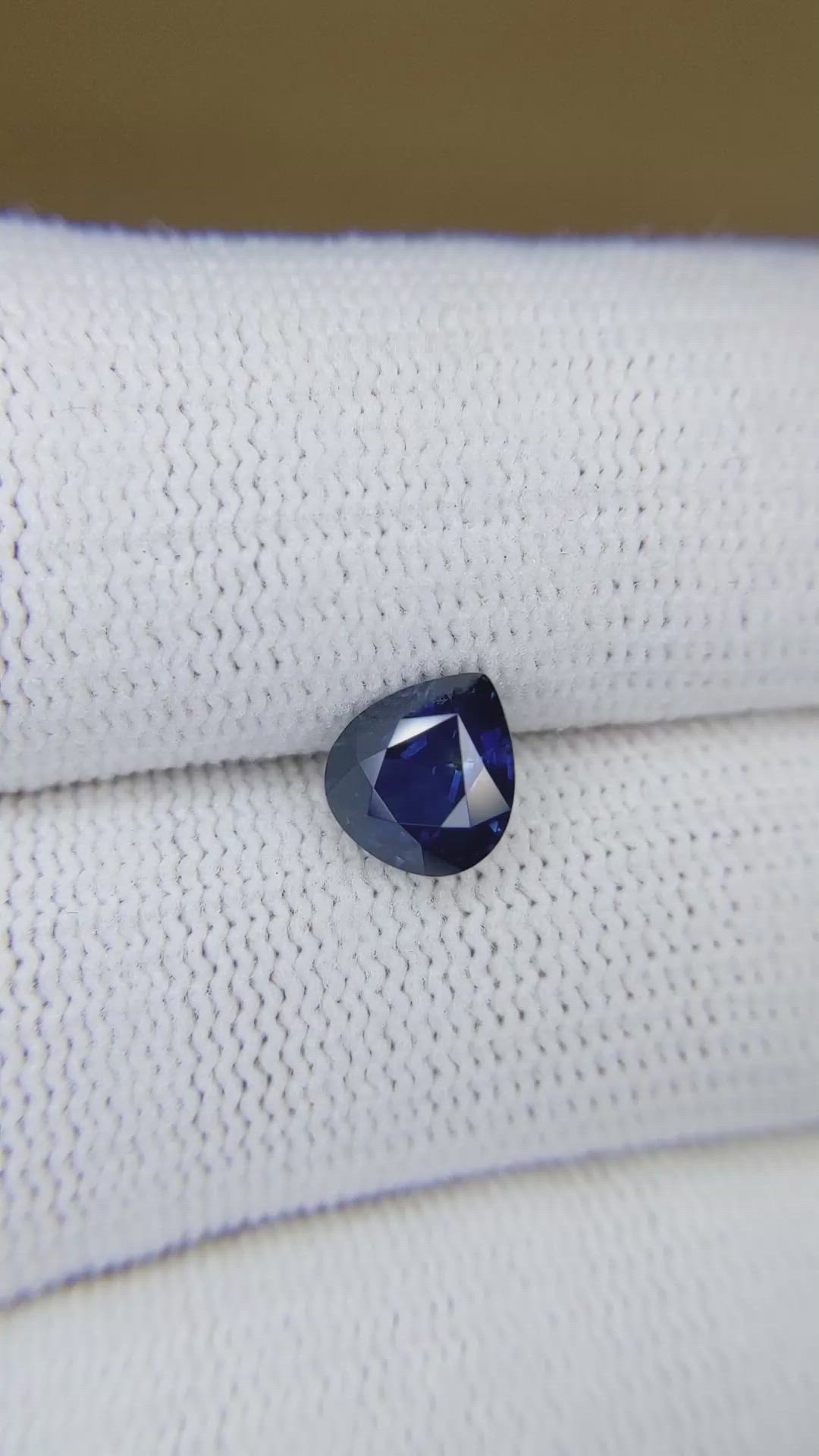 1.54 Ct. Greenish Blue Sapphire from Montana Size Video