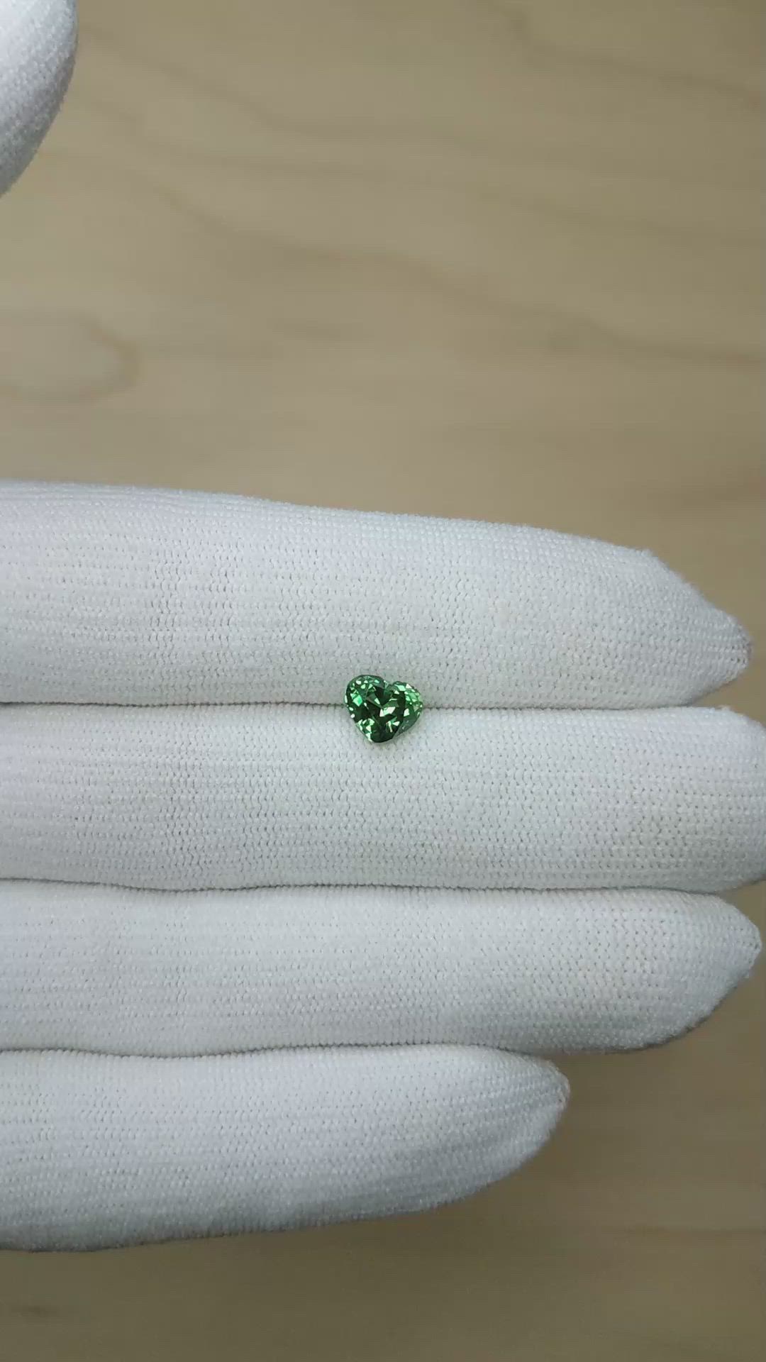 1.68 Ct. Green Sapphire from Montana Size Video