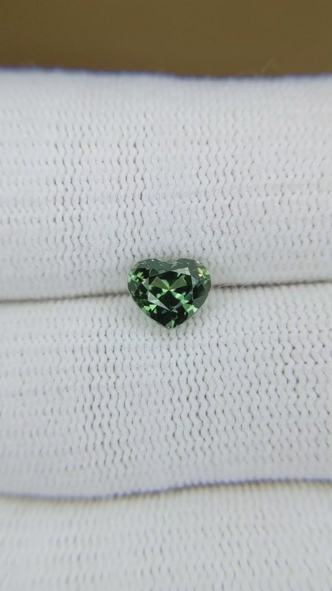 1.68 Ct. Green Sapphire from Montana Size Video