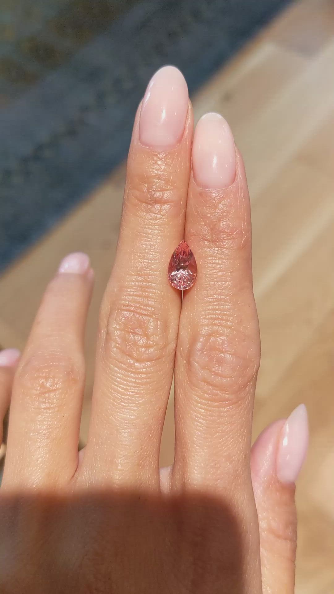 2.52 Ct. Padparadscha Sapphire from Madagascar Size Video