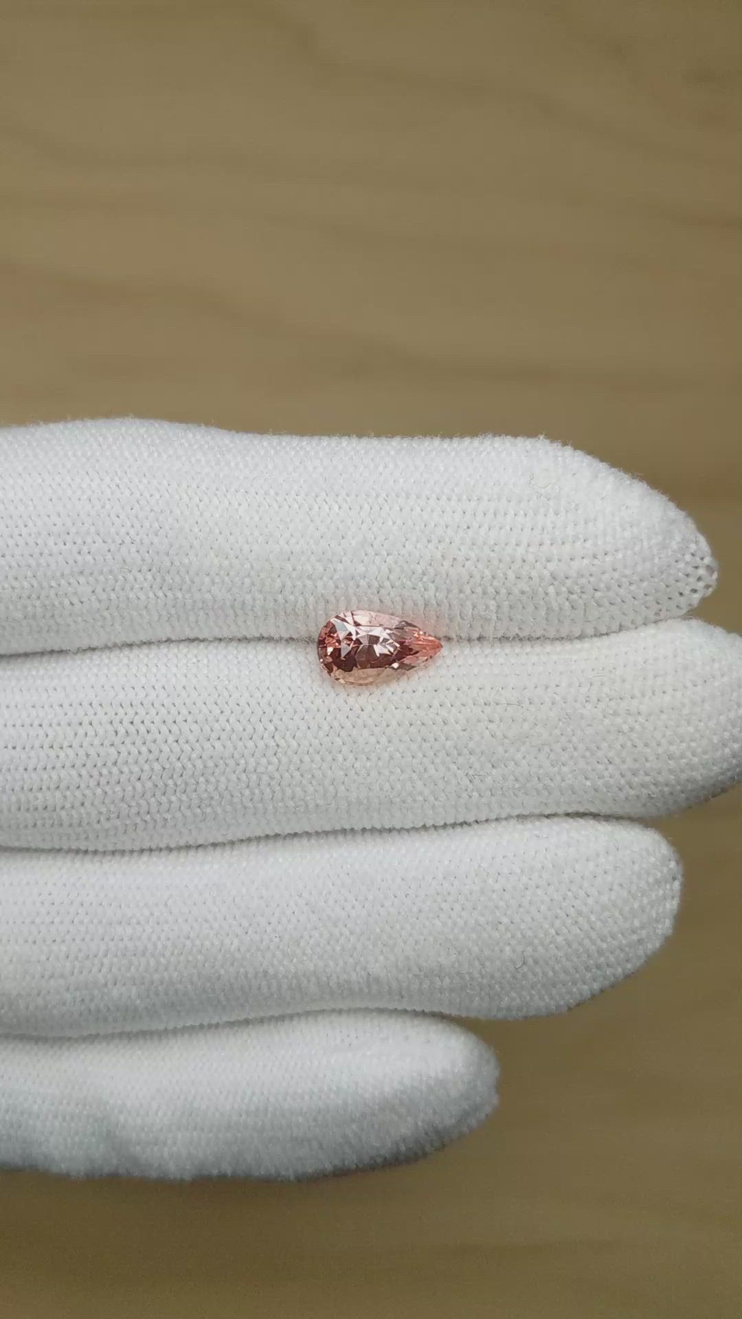 2.52 Ct. Padparadscha Sapphire from Madagascar Size Video