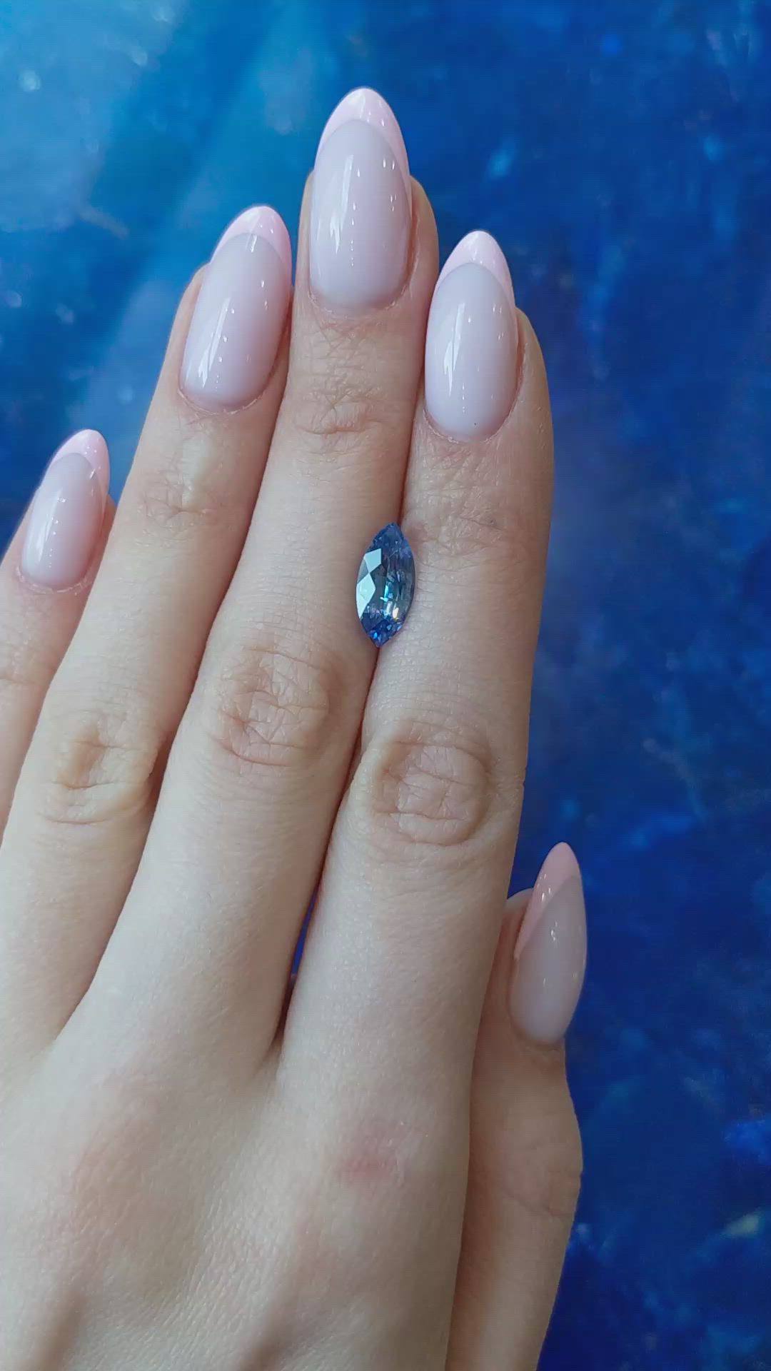 2.72 Ct. Blue Sapphire from Ceylon (Sri Lanka) Size Video
