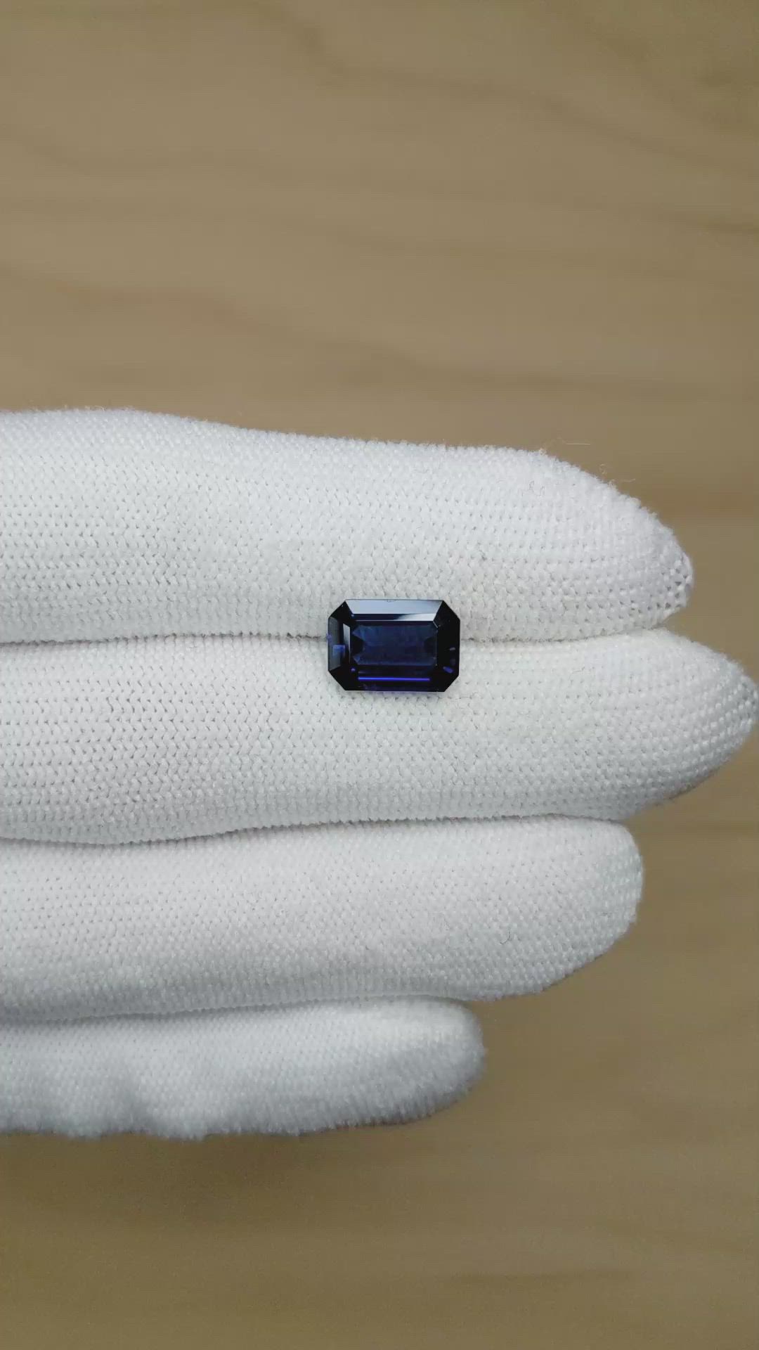 4.09 Ct. Blue Sapphire from West Africa Size Video